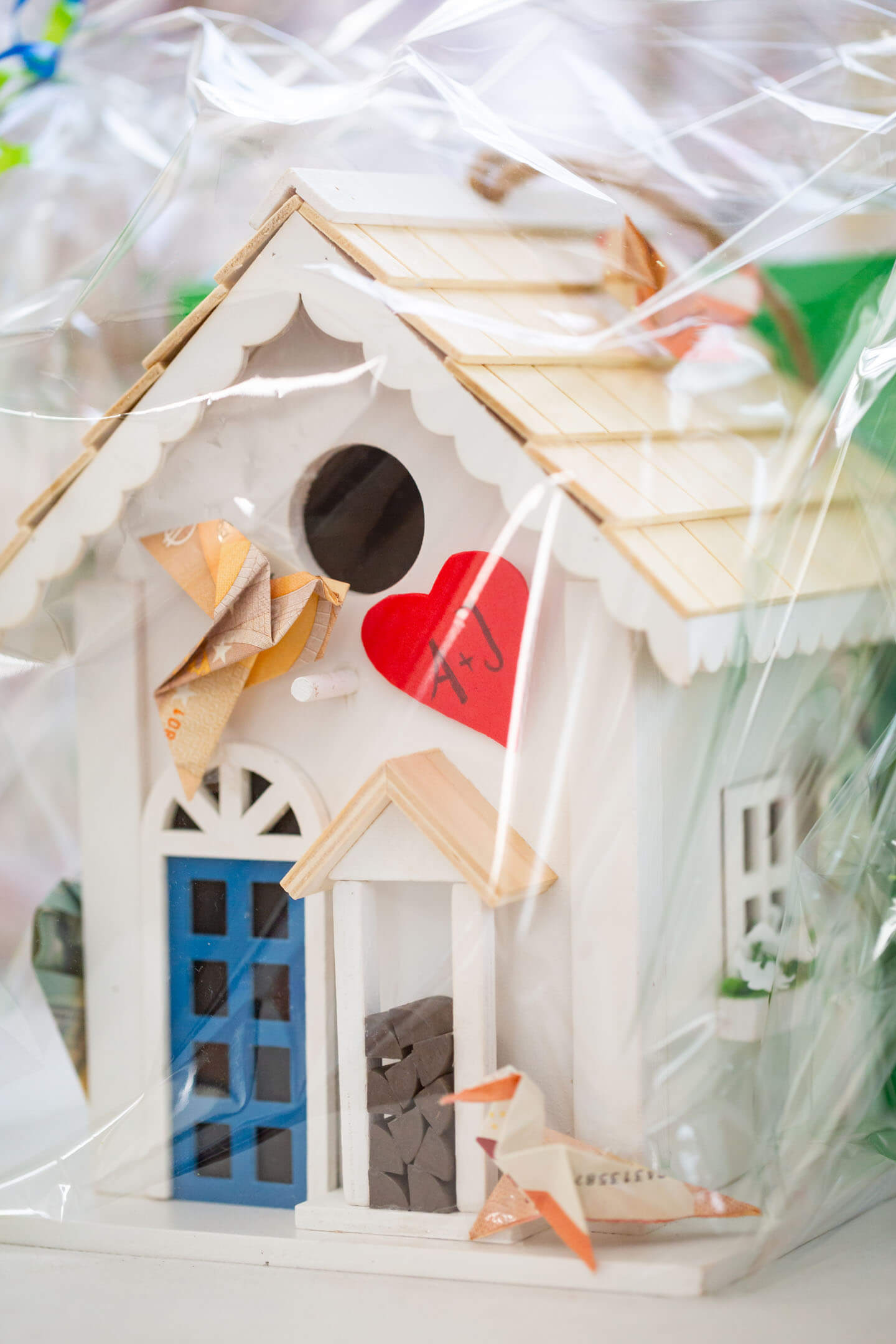 Liebevoll gestaltetes Hochzeitsgeschenk