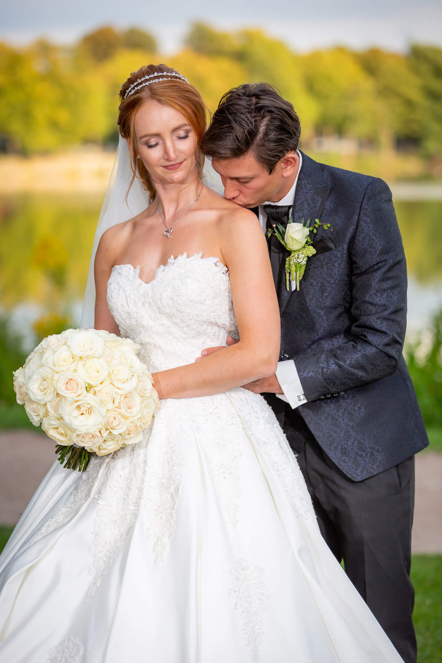 Hochzeitsfotos am Außenmühlenteich in Harburg