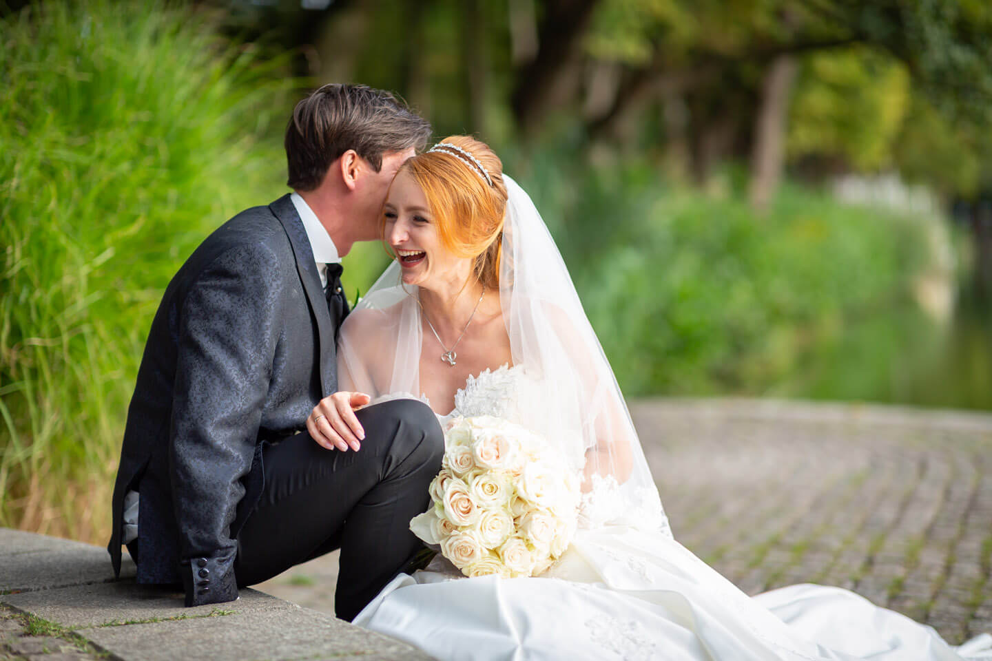 Natürliche Hochzeitsfotos