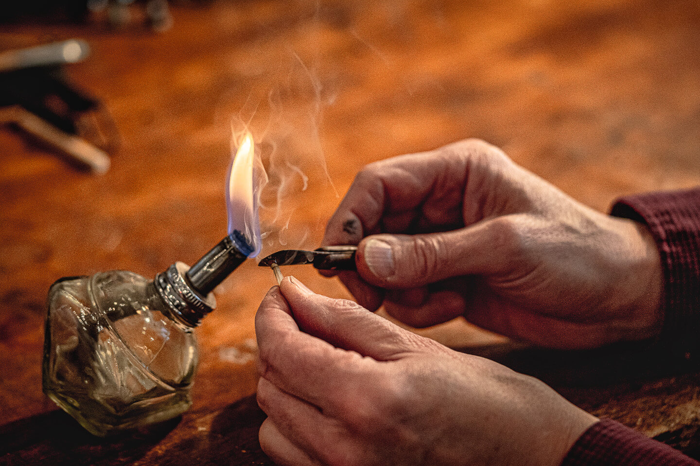 Detailfoto beim Shooting in der Hamburger Werkstatt des Geigenbauers Sielaff