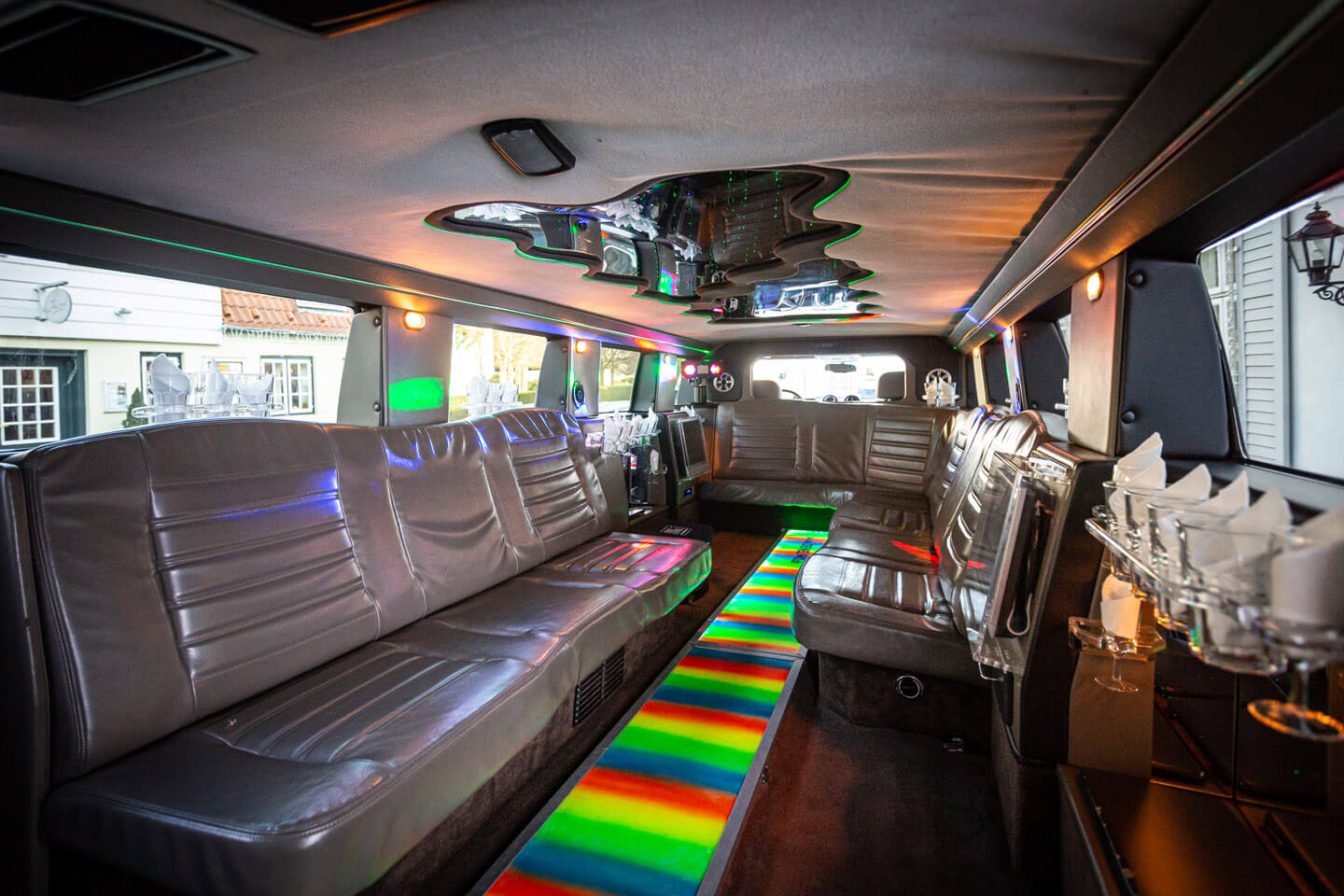 Stretch-Hummer von innen