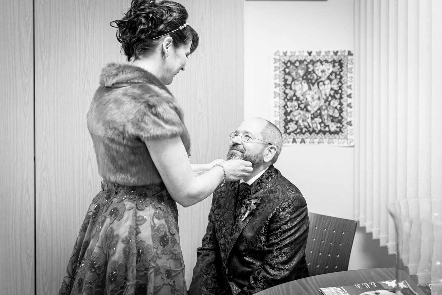 Kurz vor der Trauung