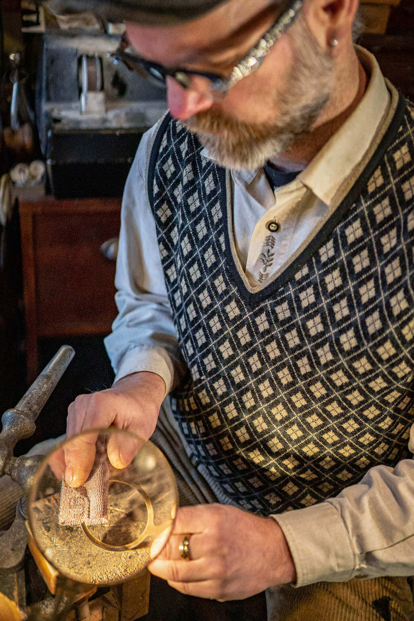 Blick durch die Lupe