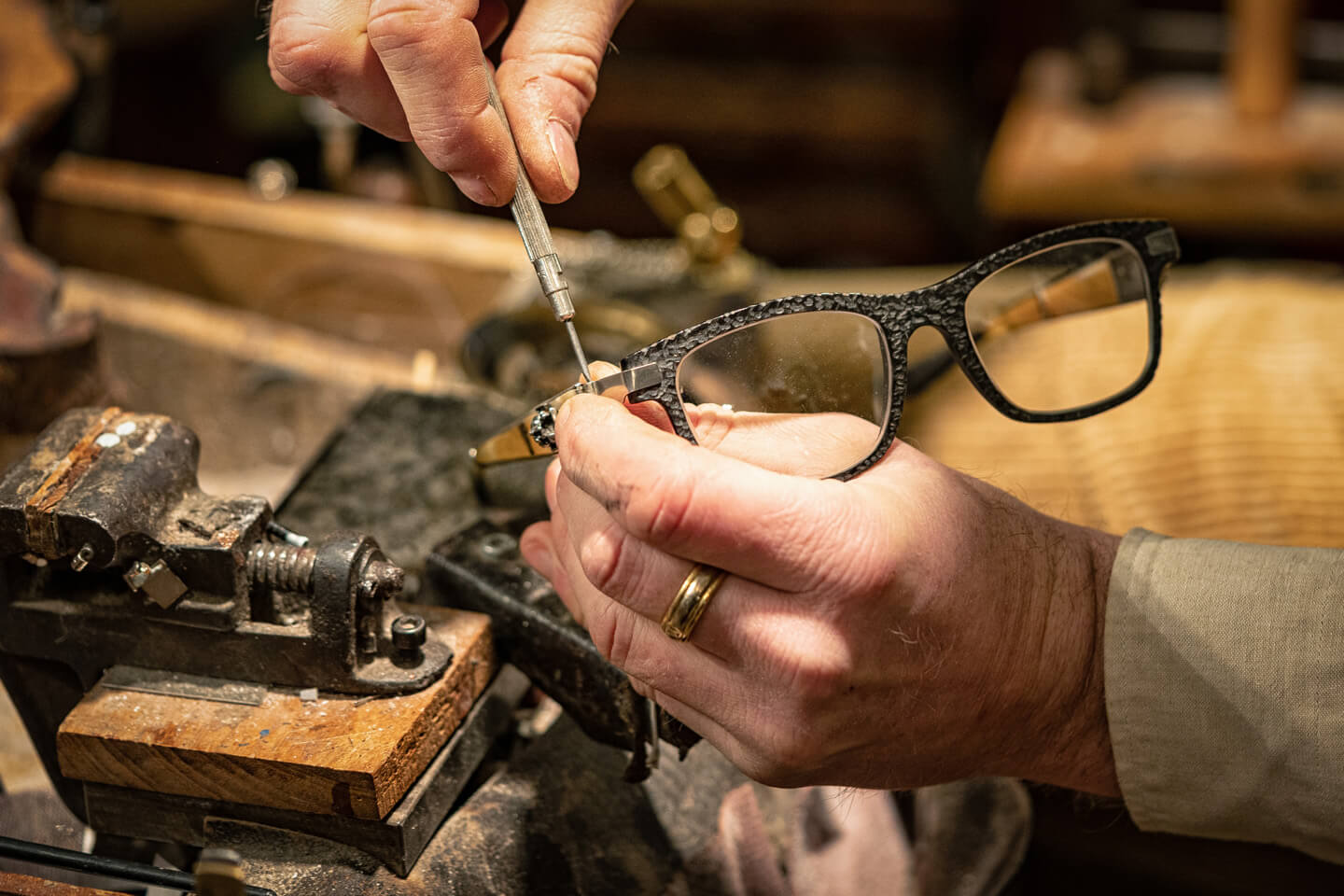 Brillenmacher Werkstatt