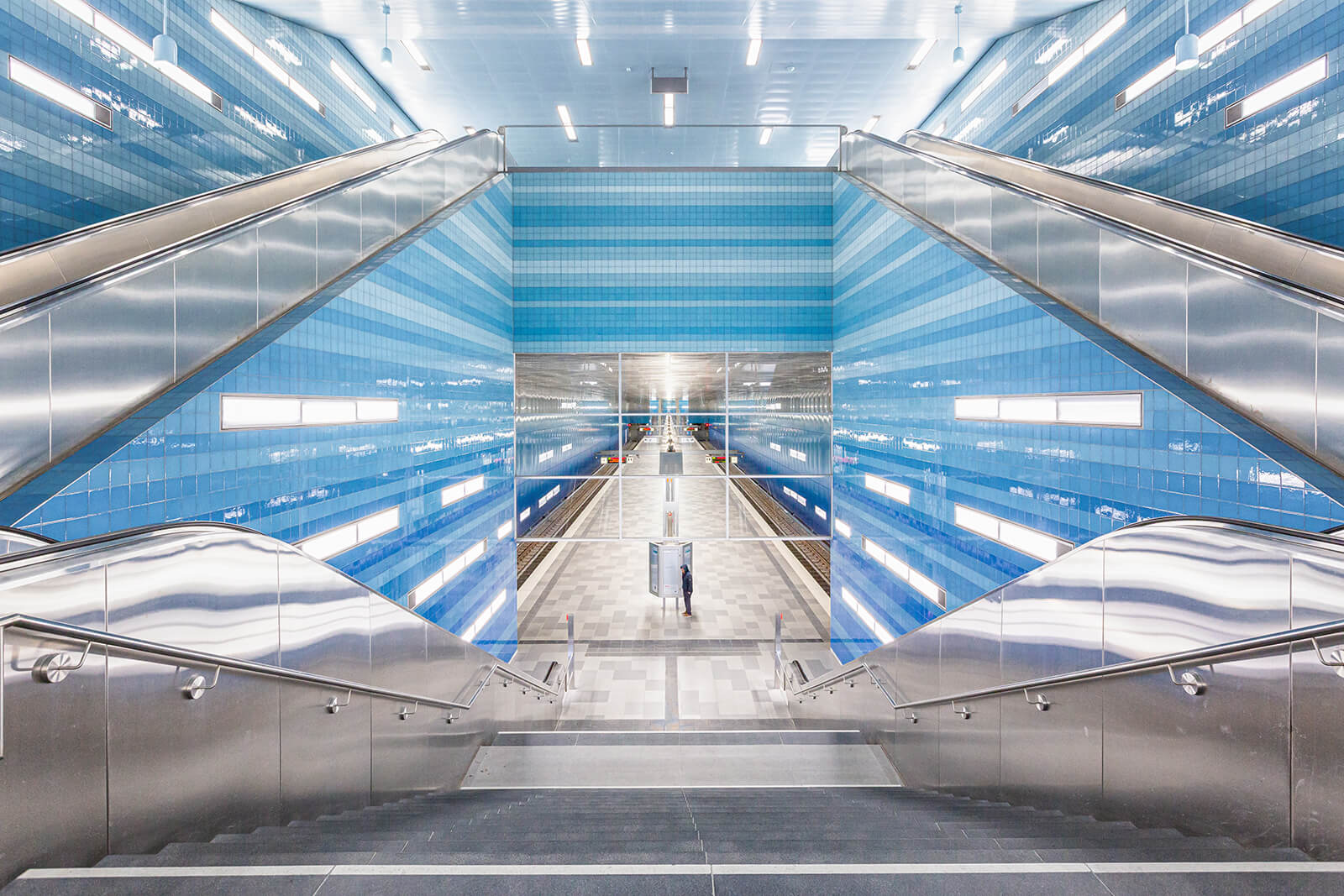 Blick in den U-Bahnhof Überseequartier