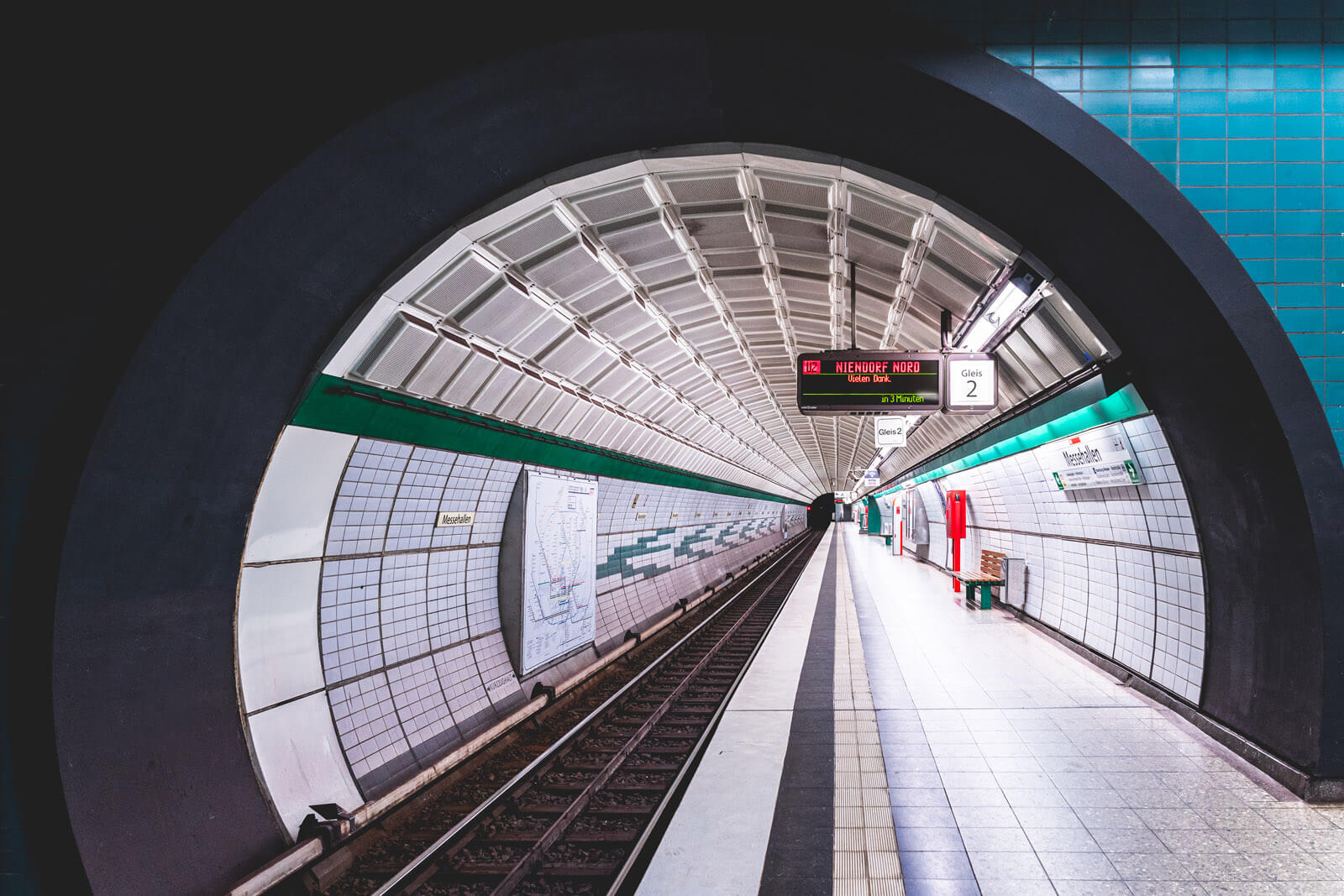 U-Bahntunnel Messehallen in Hamburg