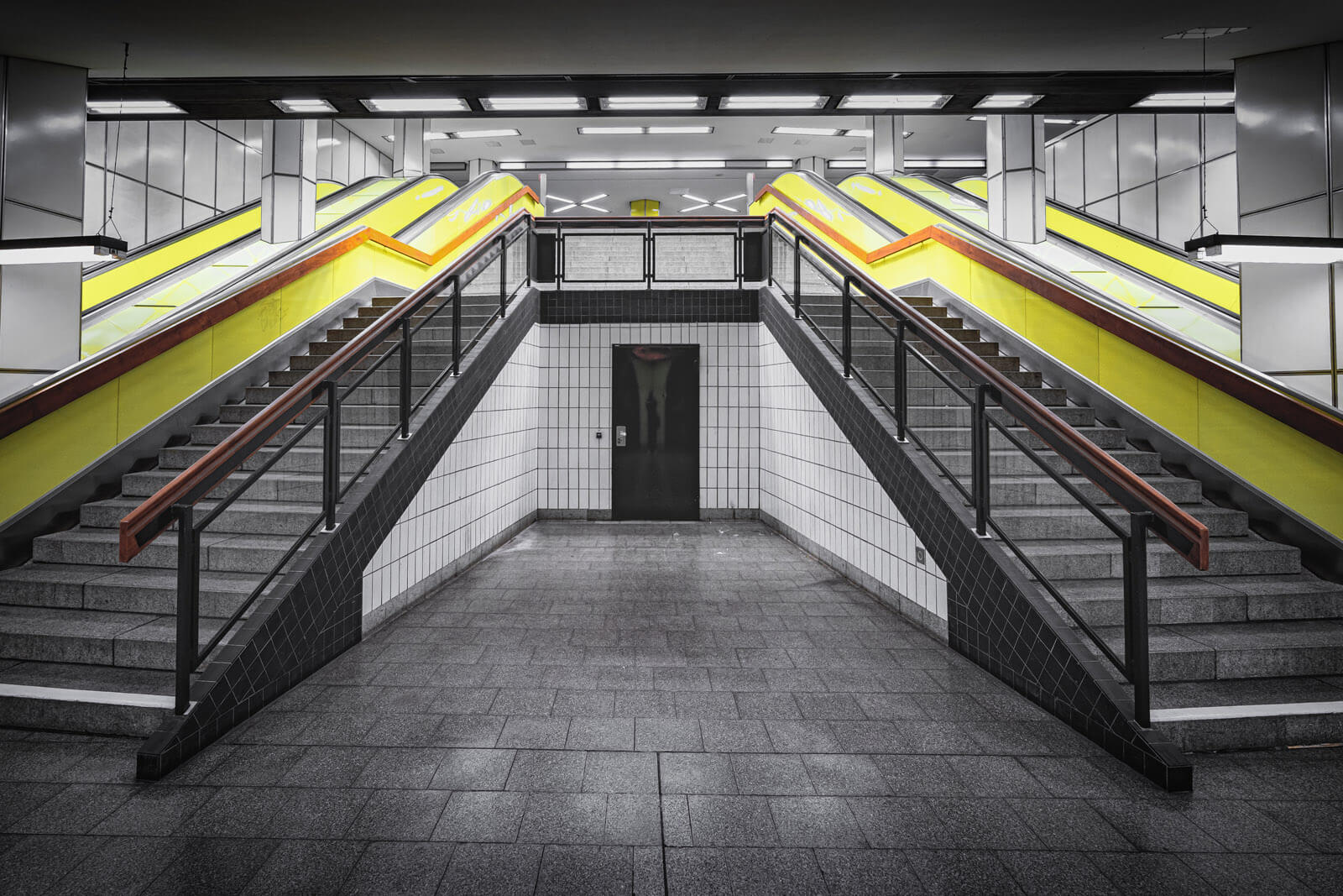 Rolltreppen im U-Bahnhof Jungfernstieg