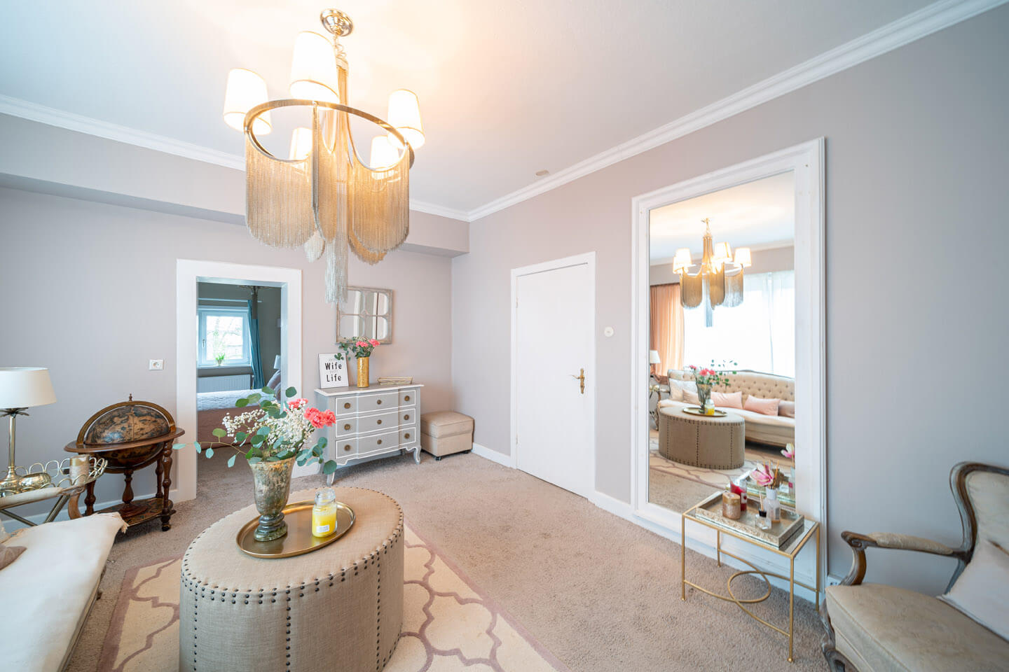 Ankleidezimmer der Braut im Landhaus Westerhof