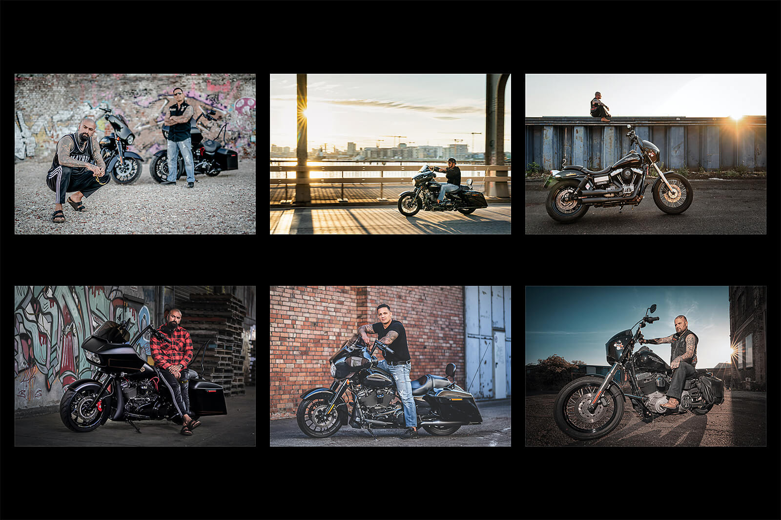 Motorrad-Fotoshooting in Hamburg: Macker mit Maschinen