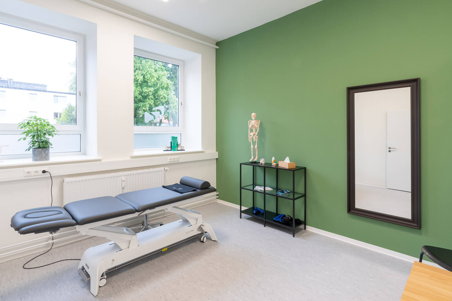 Innenarchitektur fotografieren. Hier in der Praxis Human Move, Eutin.