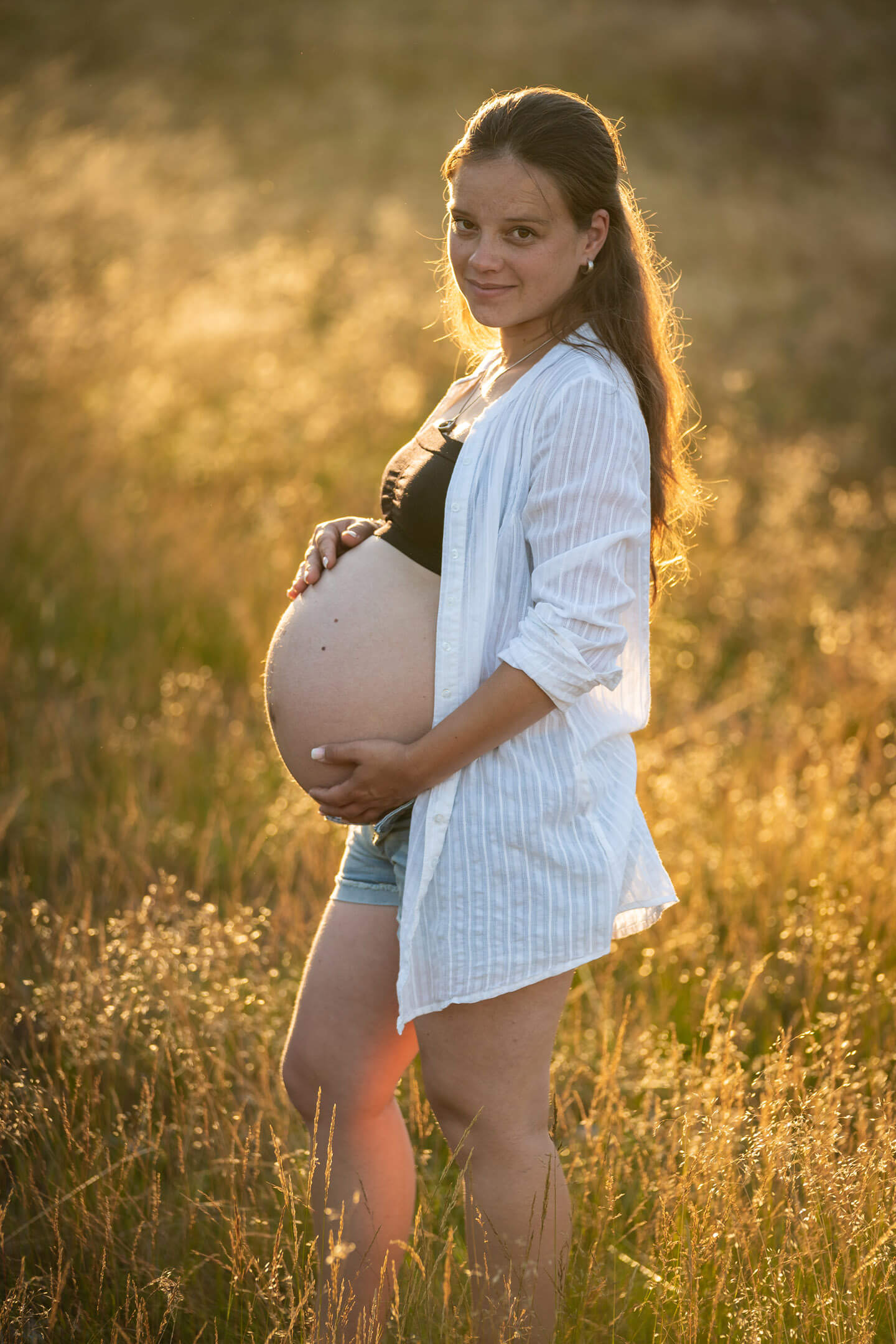Schwangerschaftsfotos in der Natur