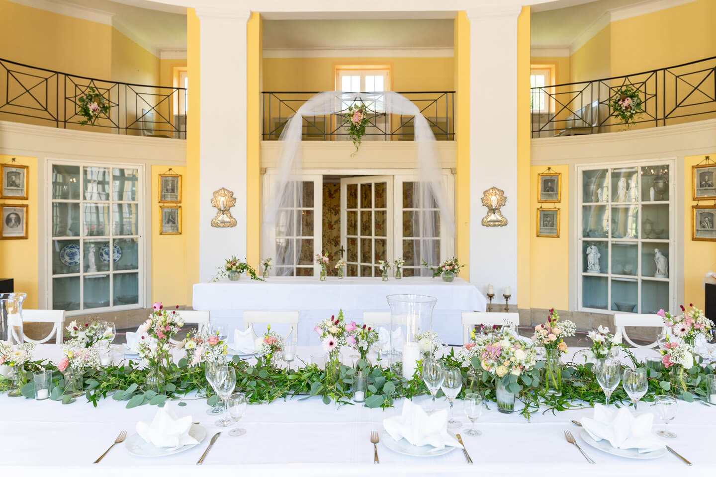 Tischschmuck lange Tafel