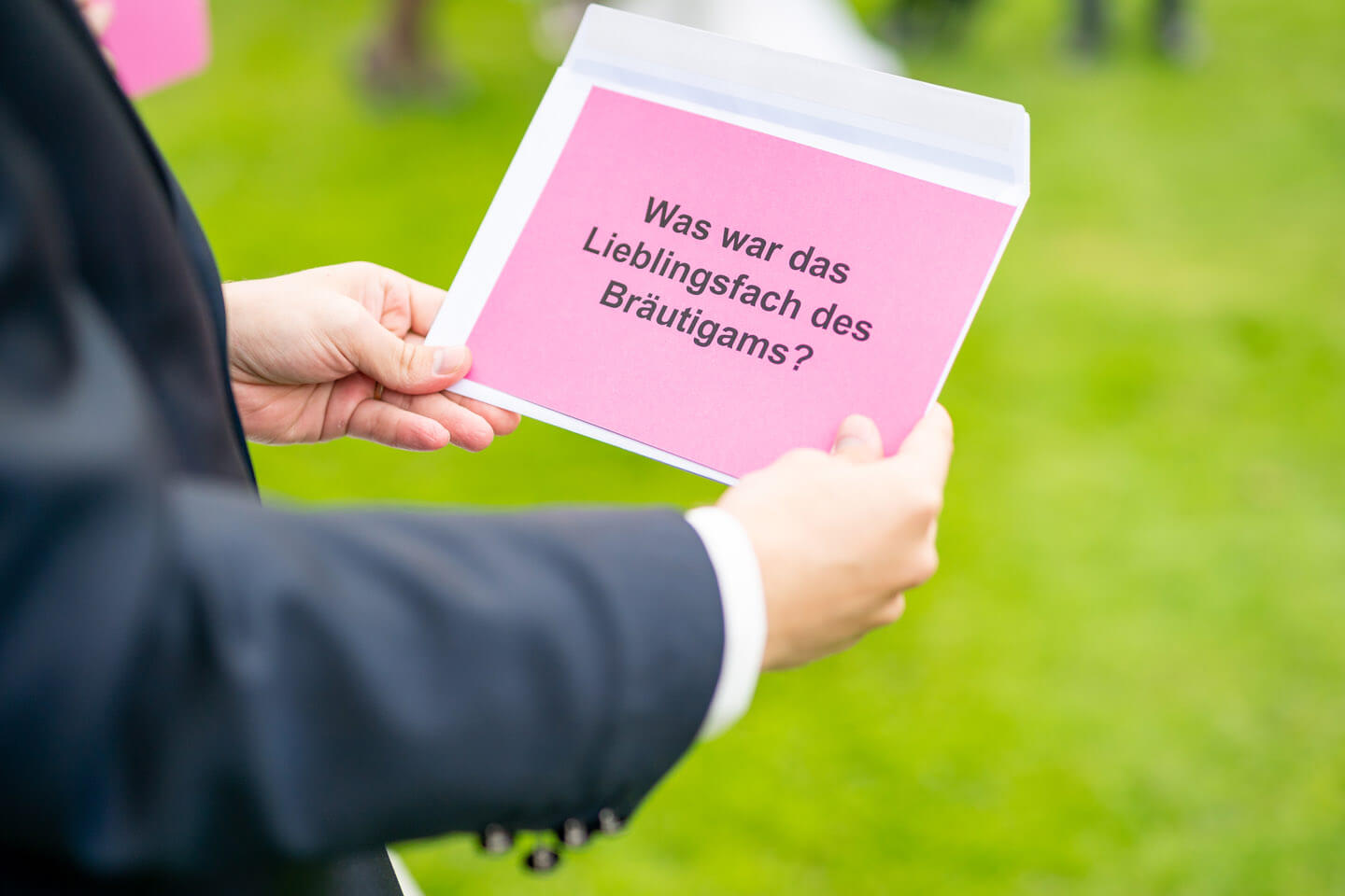 Lieblingsfach des Bräutigams