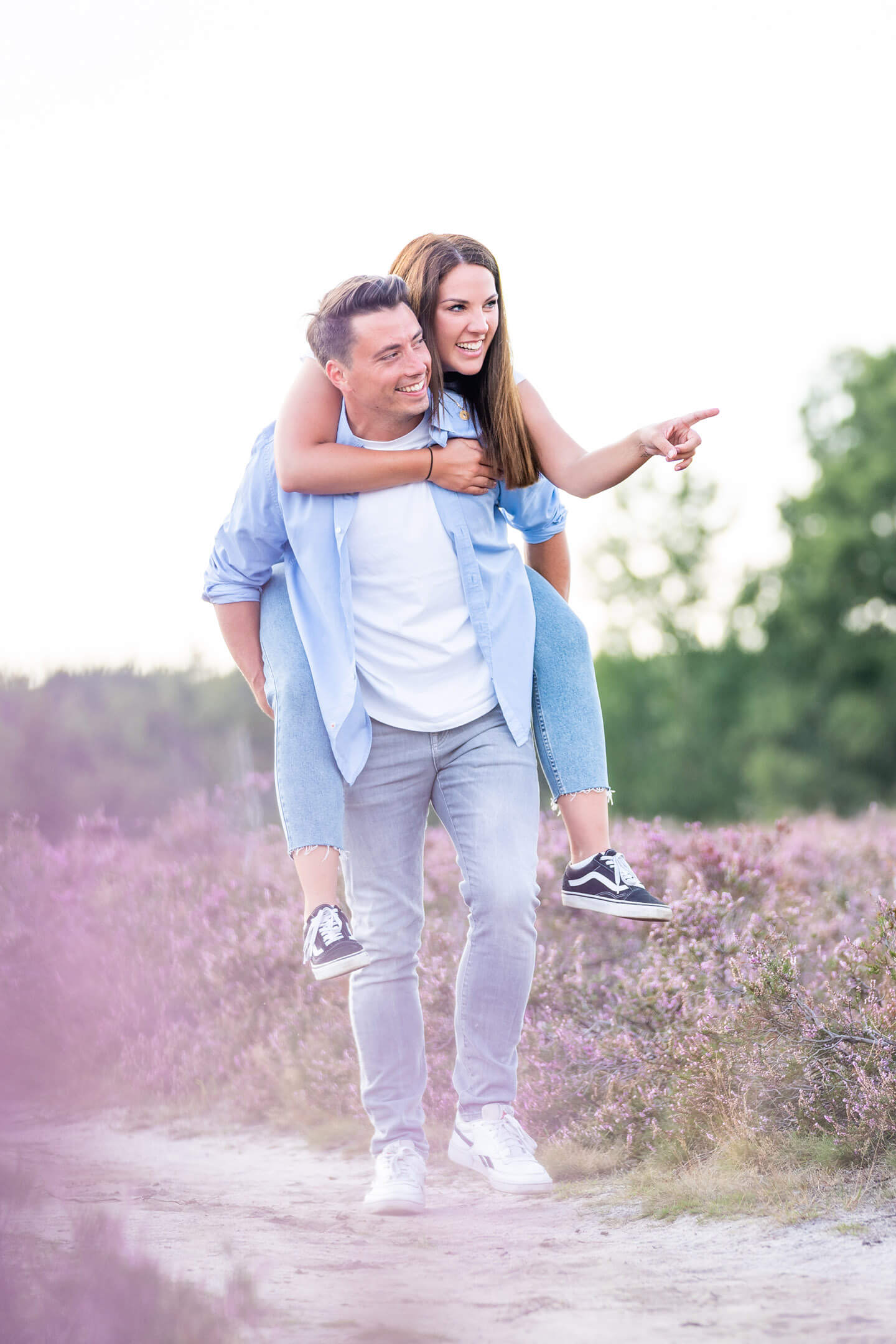 Engagement-Shooting in der Fischbeker Heide. Fotograf: Florian Läufer