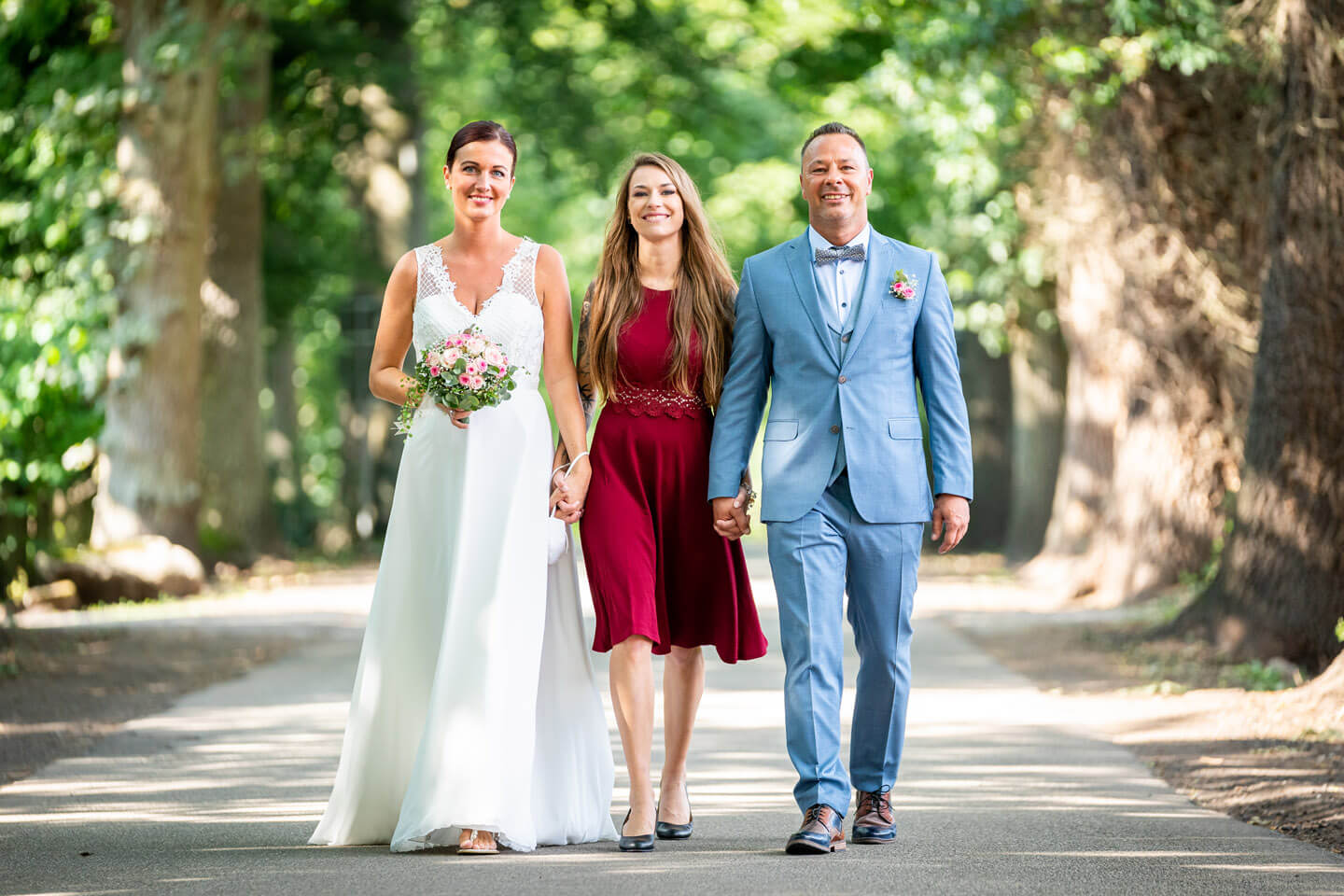 Brautpaar mit Tochter