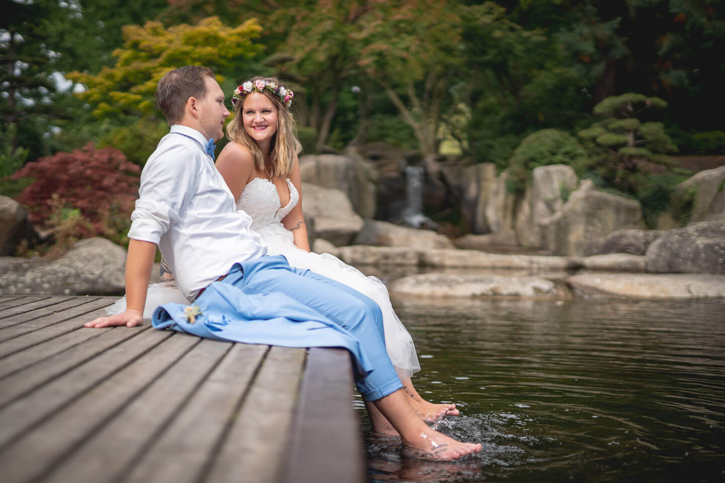 Japanischer garten Hochzeitsbilder