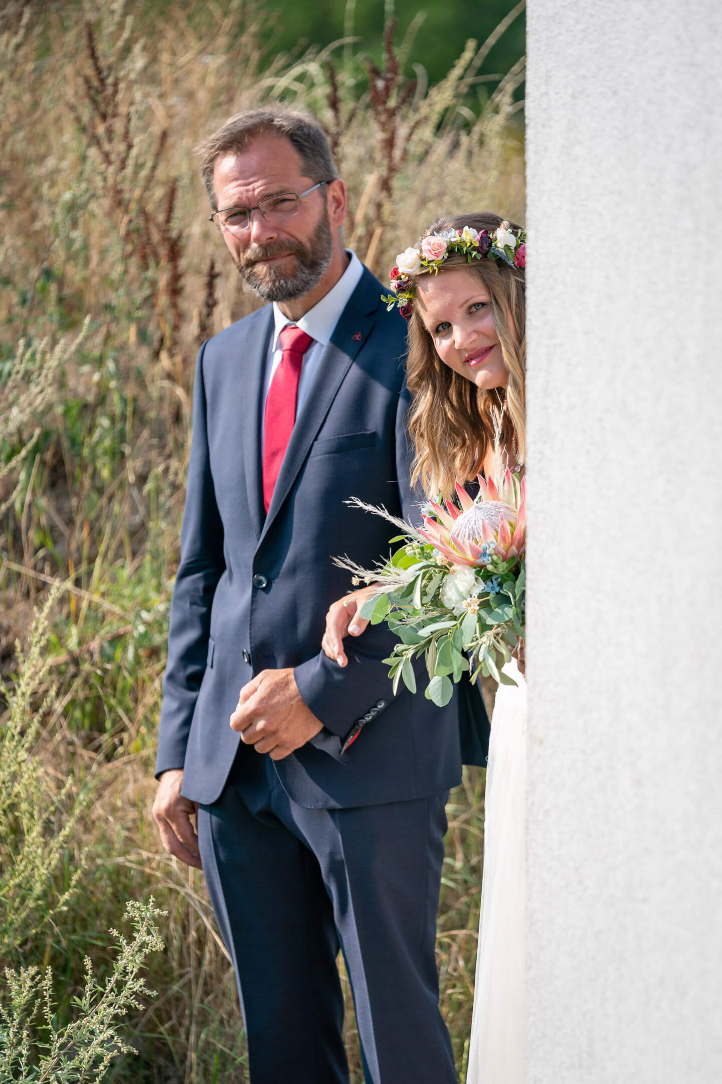 Braut mit Brautvater