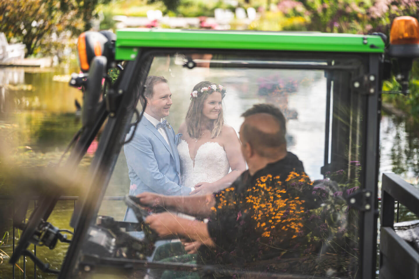 Outtake Photobombing Hochzeitsbilder