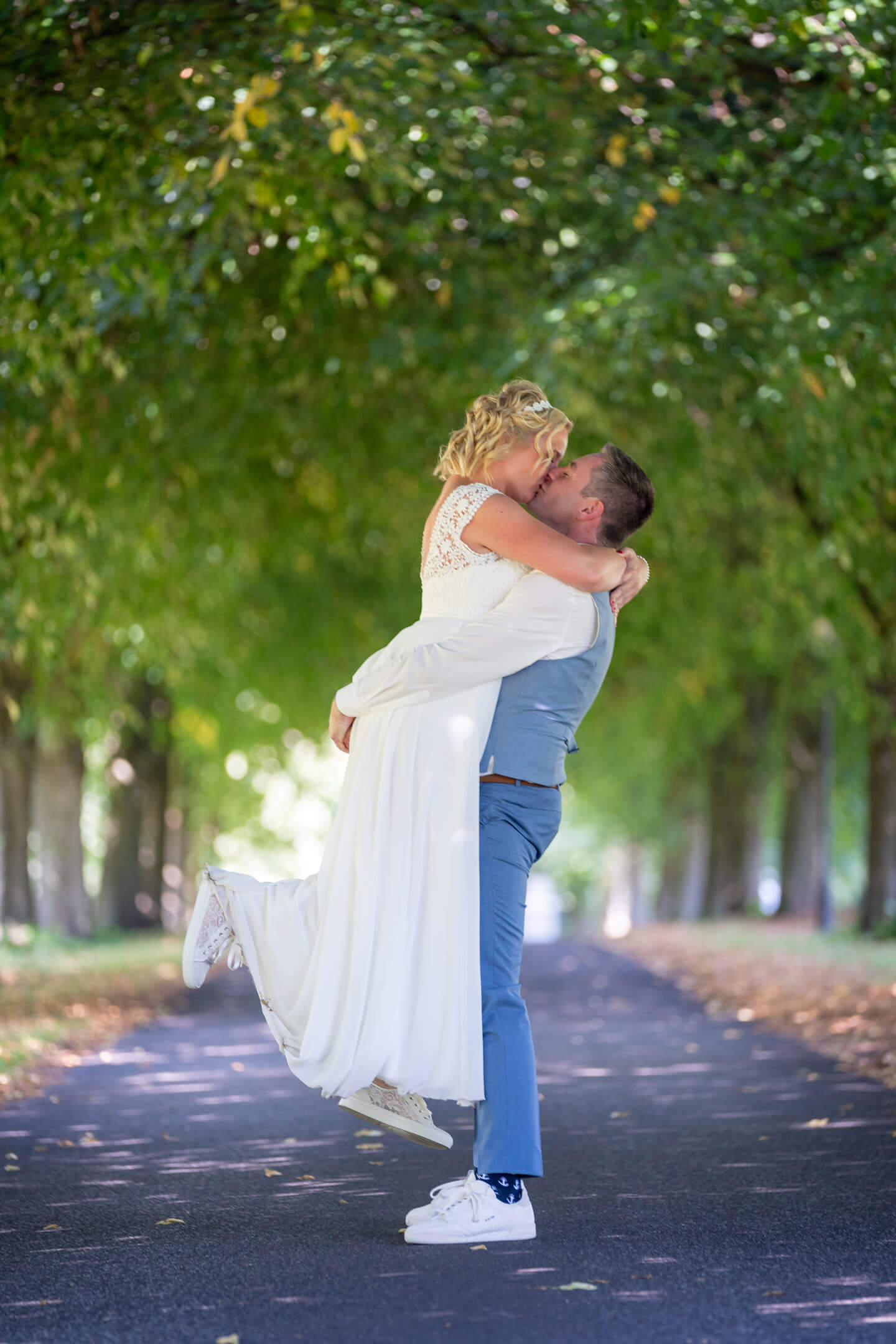 Hochzeitsfotos in der Allee am Peiner Hof