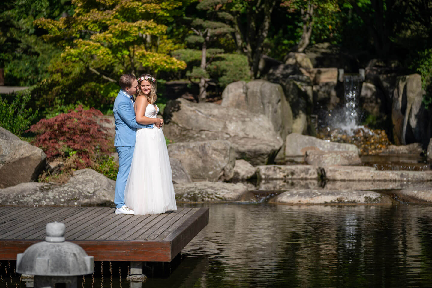 Fotoshooting Hochzeit Planten un Blomen
