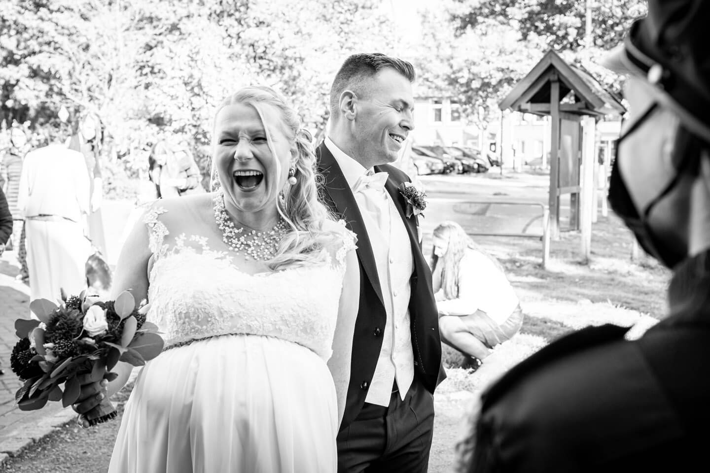 Glückliche Brautleute