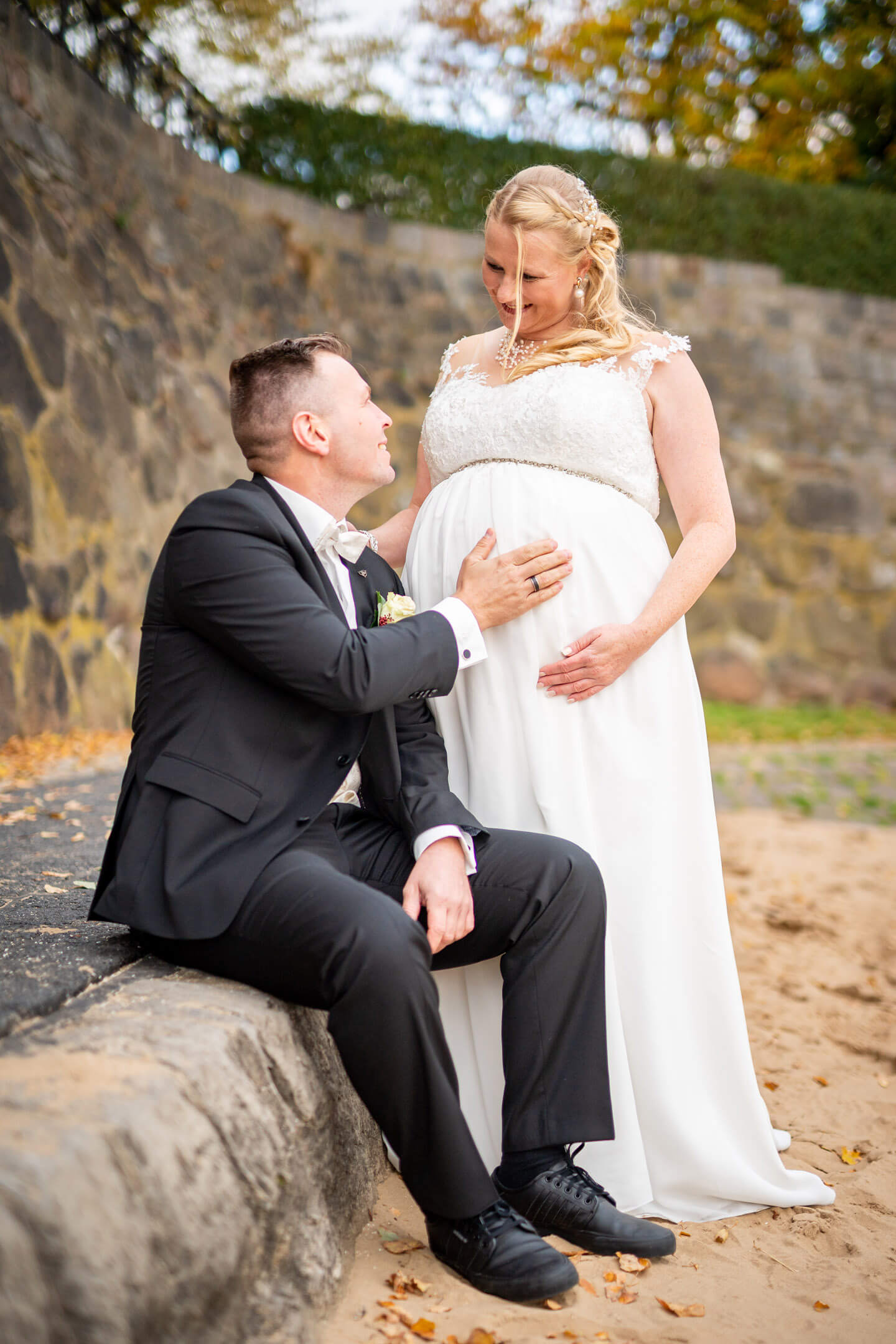 Hochzeitspaar & Babybauch