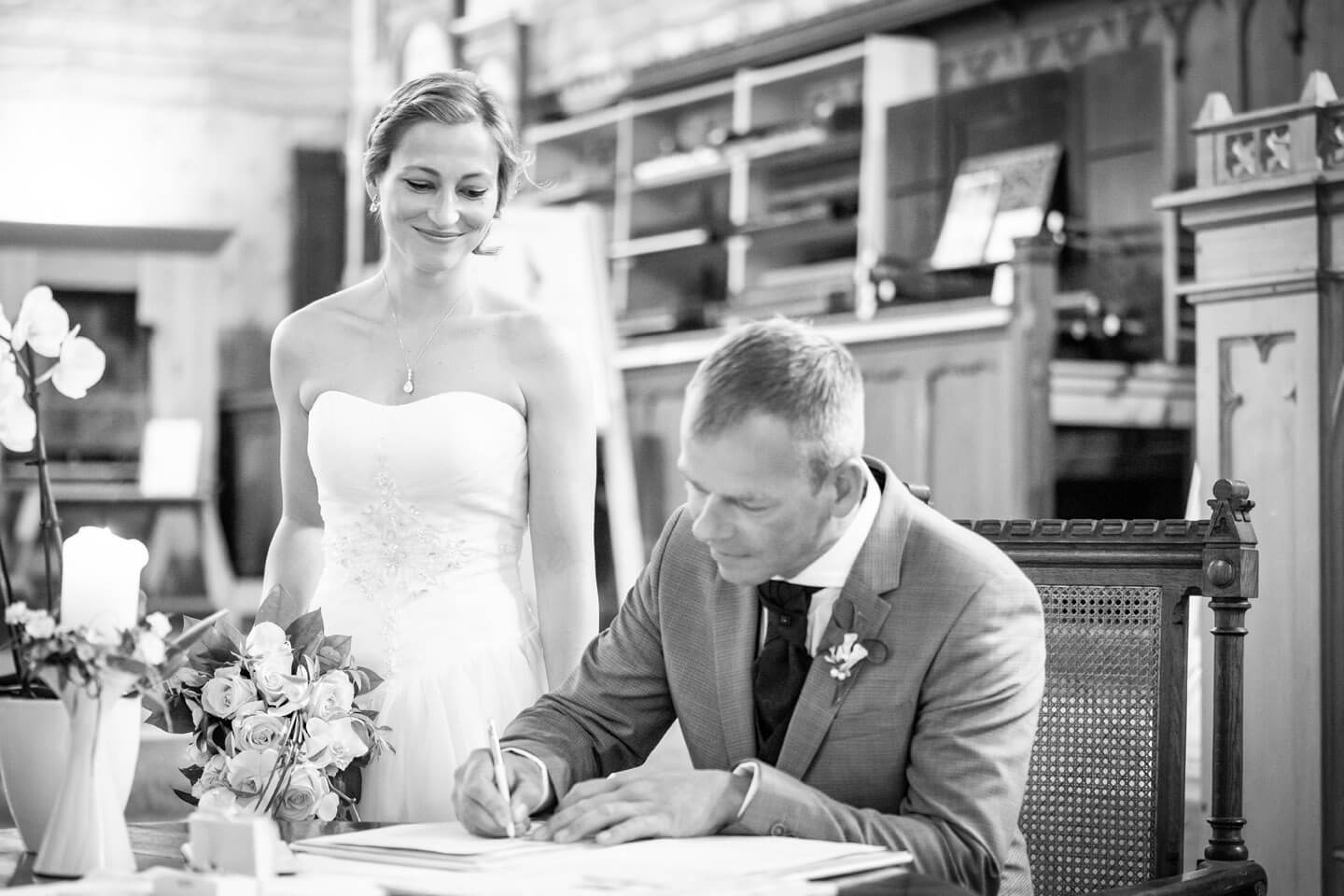 Heiratsurkunde Unterschrift