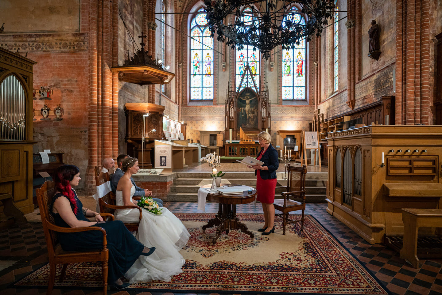 Standesamtliche Hochzeit in der Klosterkirche Malchow an der Mecklenburgischen Seenplatte
