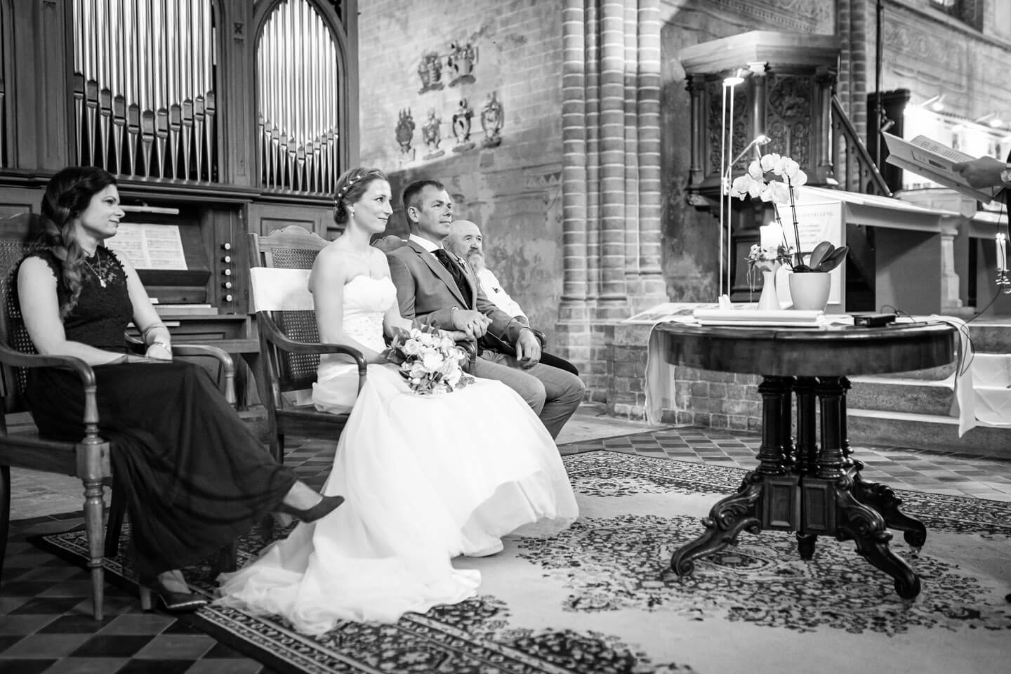 Hochzeitspaar in der Klosterkirche Malchow