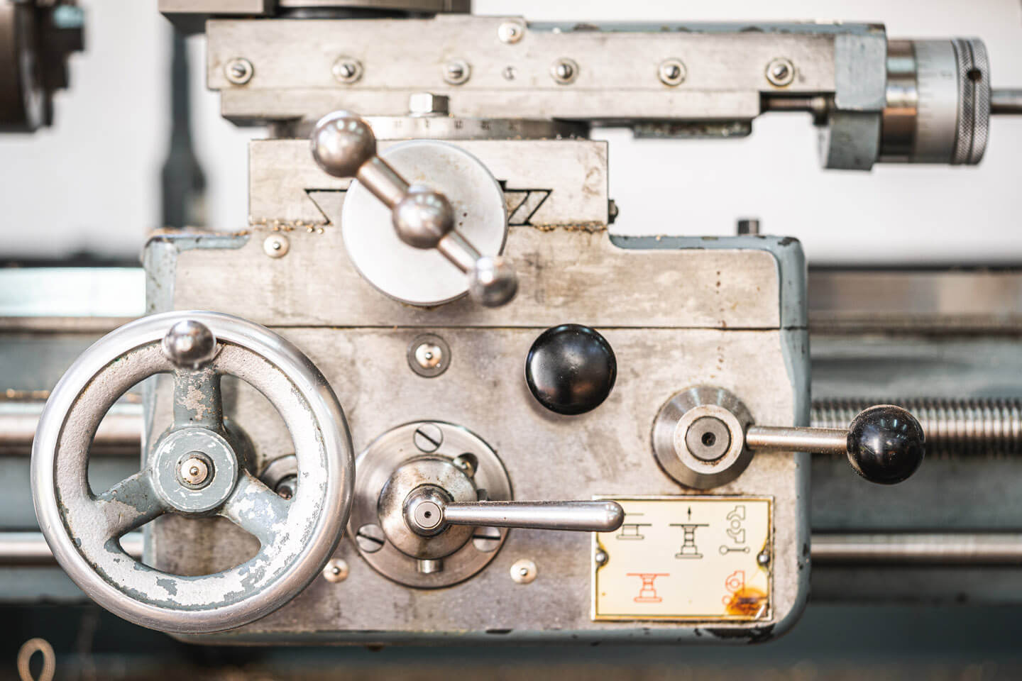 Antiquarische Drehbank