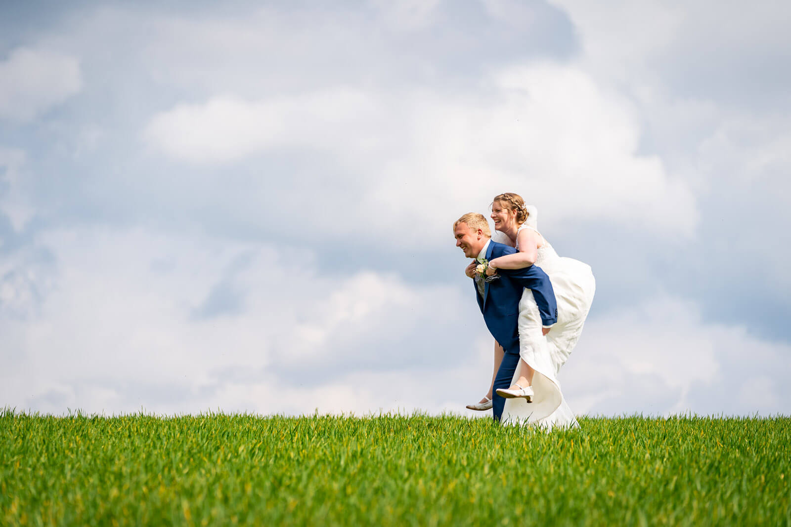 Witziges Hochzeitsfoto