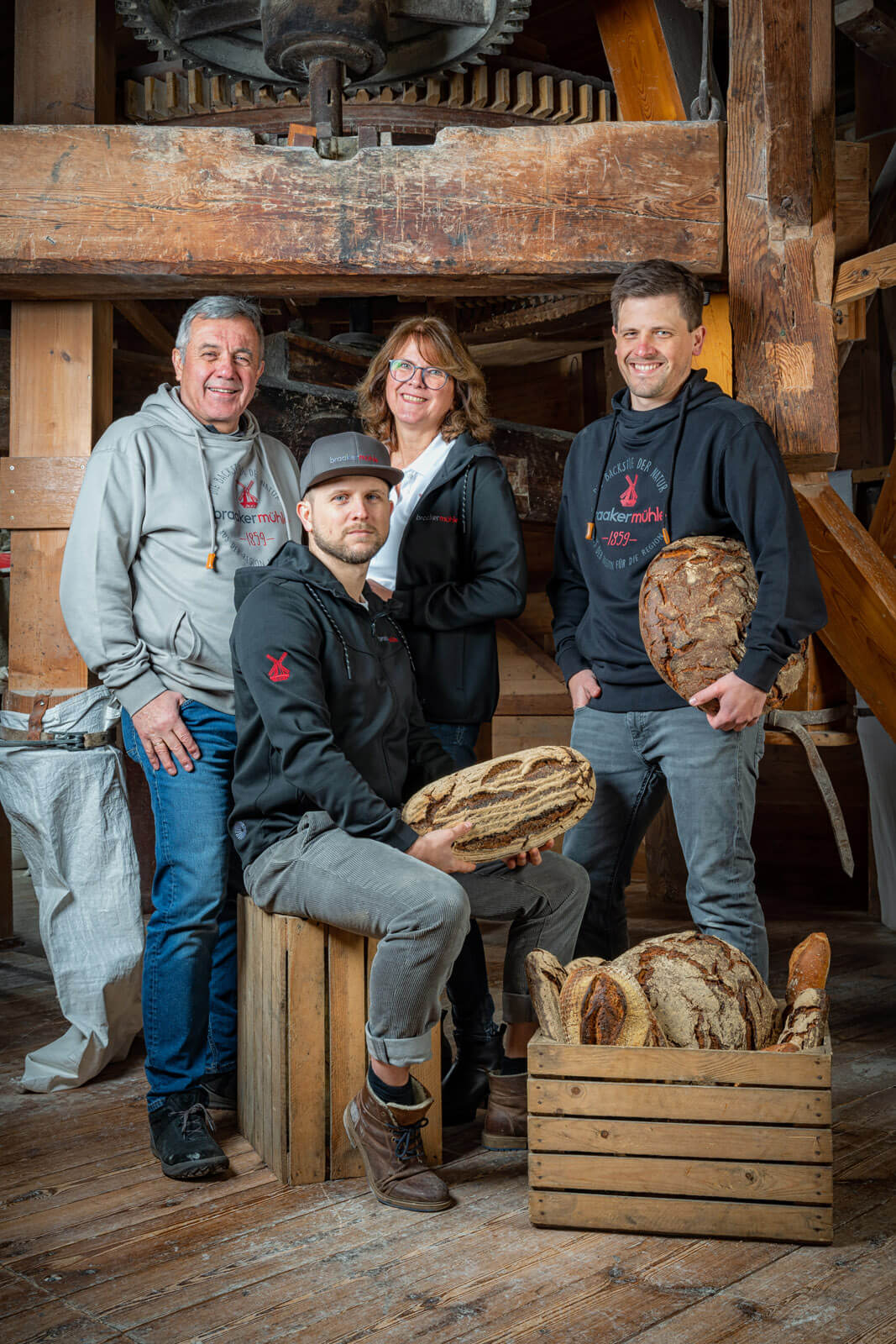 Unternehmensfotografie Hamburg: Familie Lessau, Inhaber der Braaker Mühle