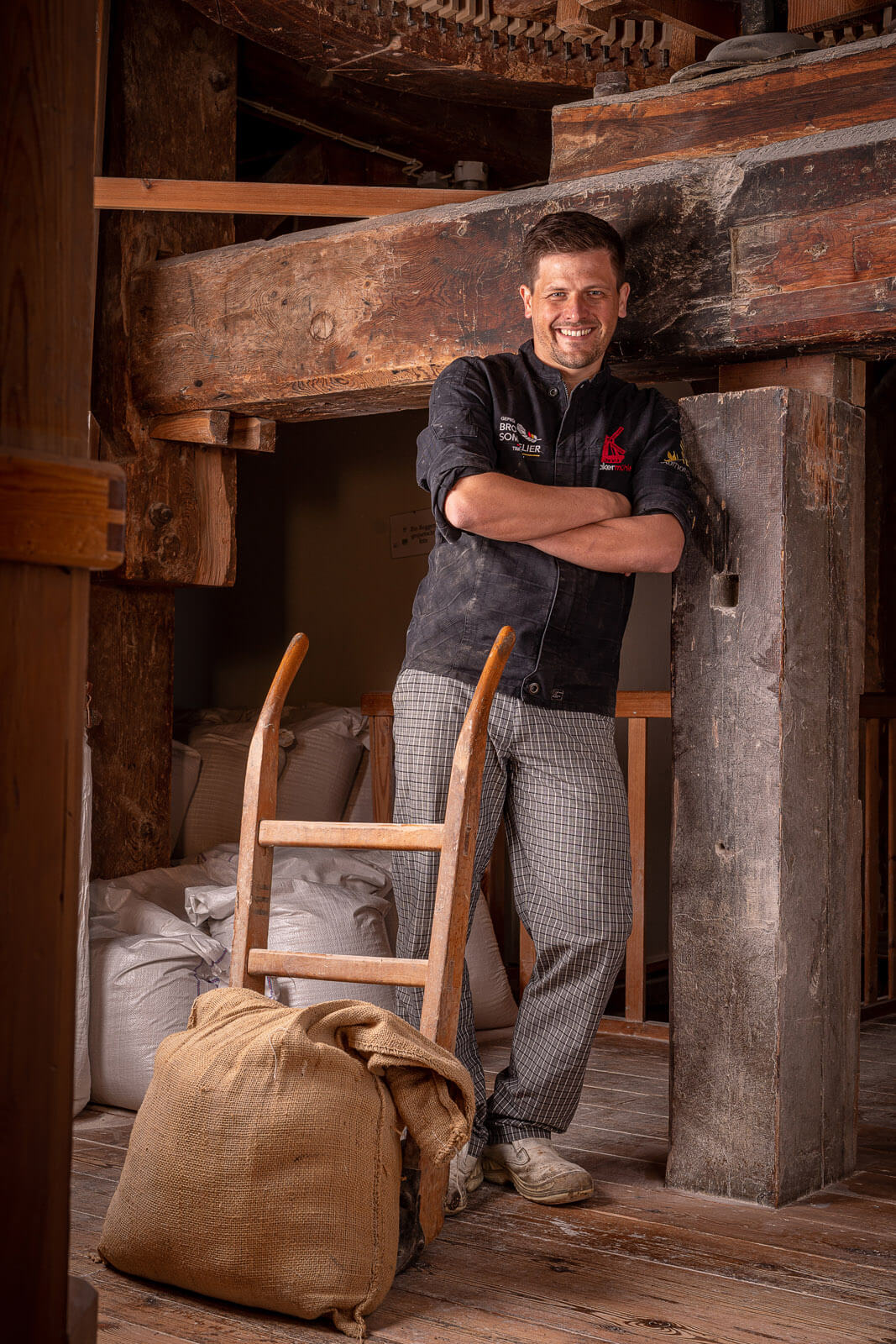 Geschäftsführer Tim Lessau beim Fotoshooting mit dem Fotograf Florian Läufer aus Hamburg.