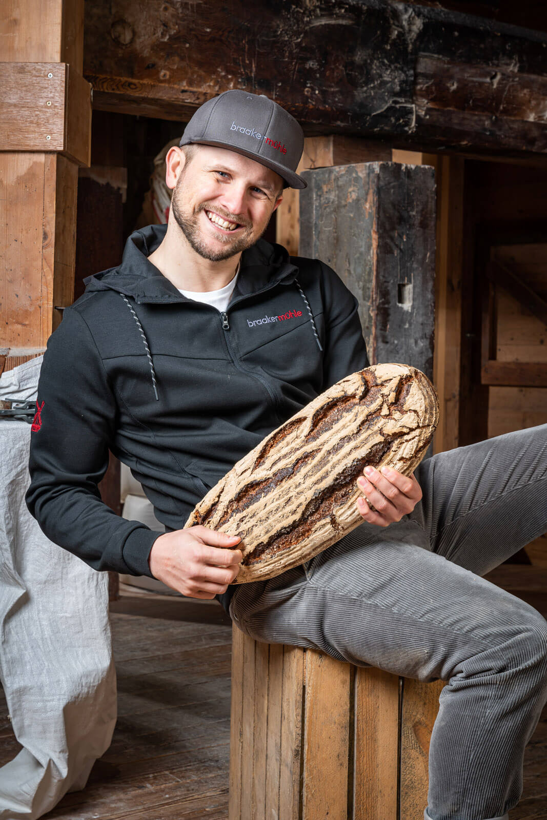 Mark Lessau, Inhaber der Braaker Mühle in sechster Generation.