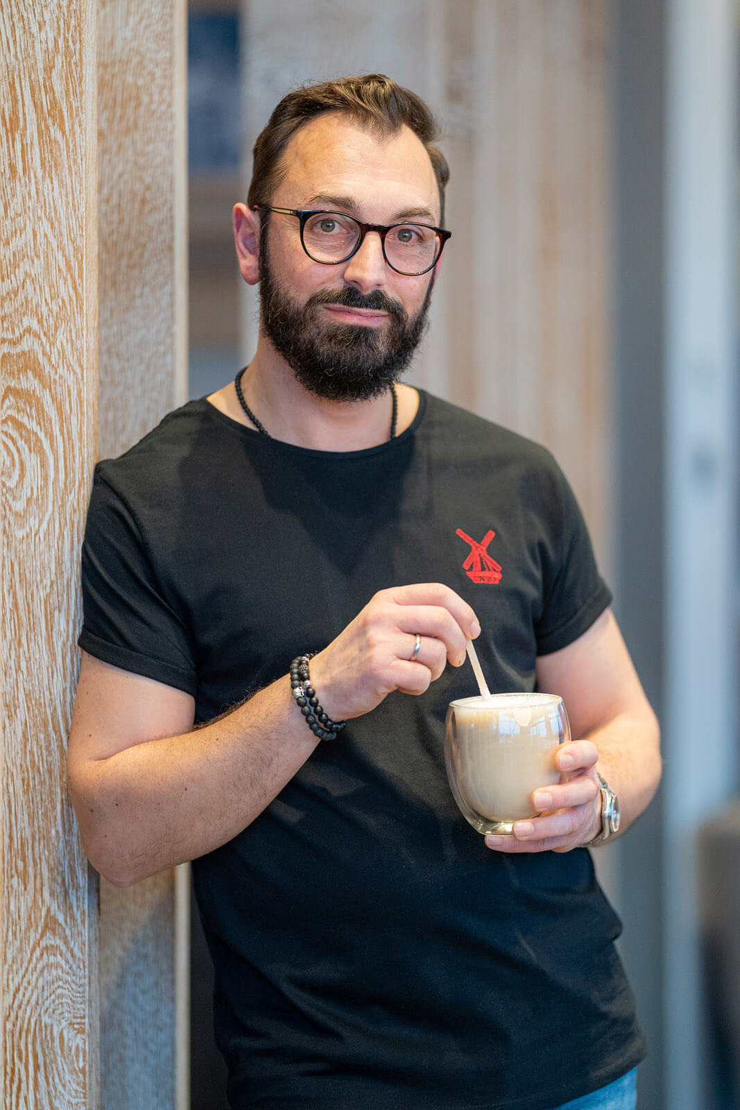 Mühlenkluft Mitarbeiter Braaker Mühle.