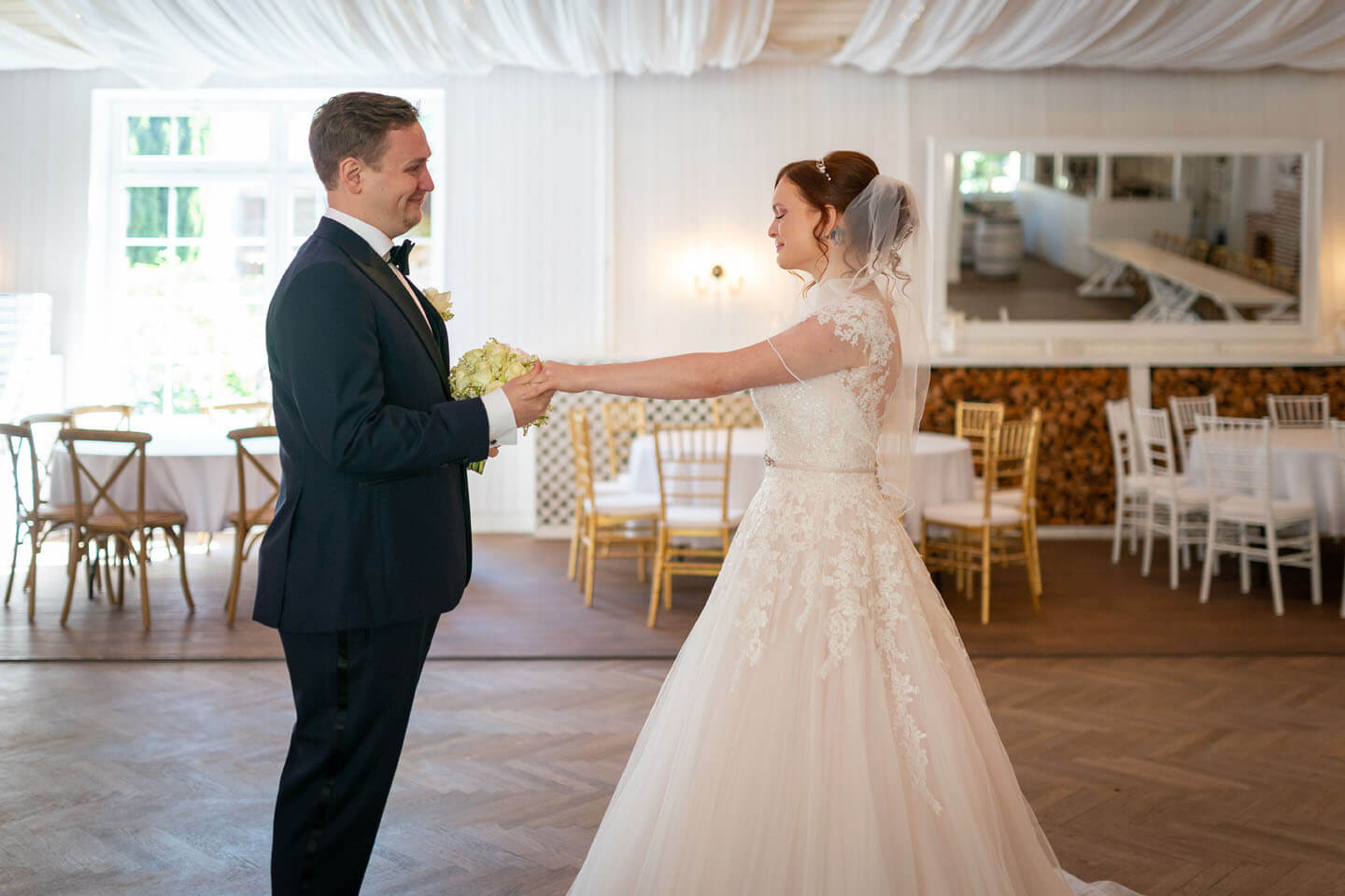 First View im landhaus Westerhof bei Hamburg.