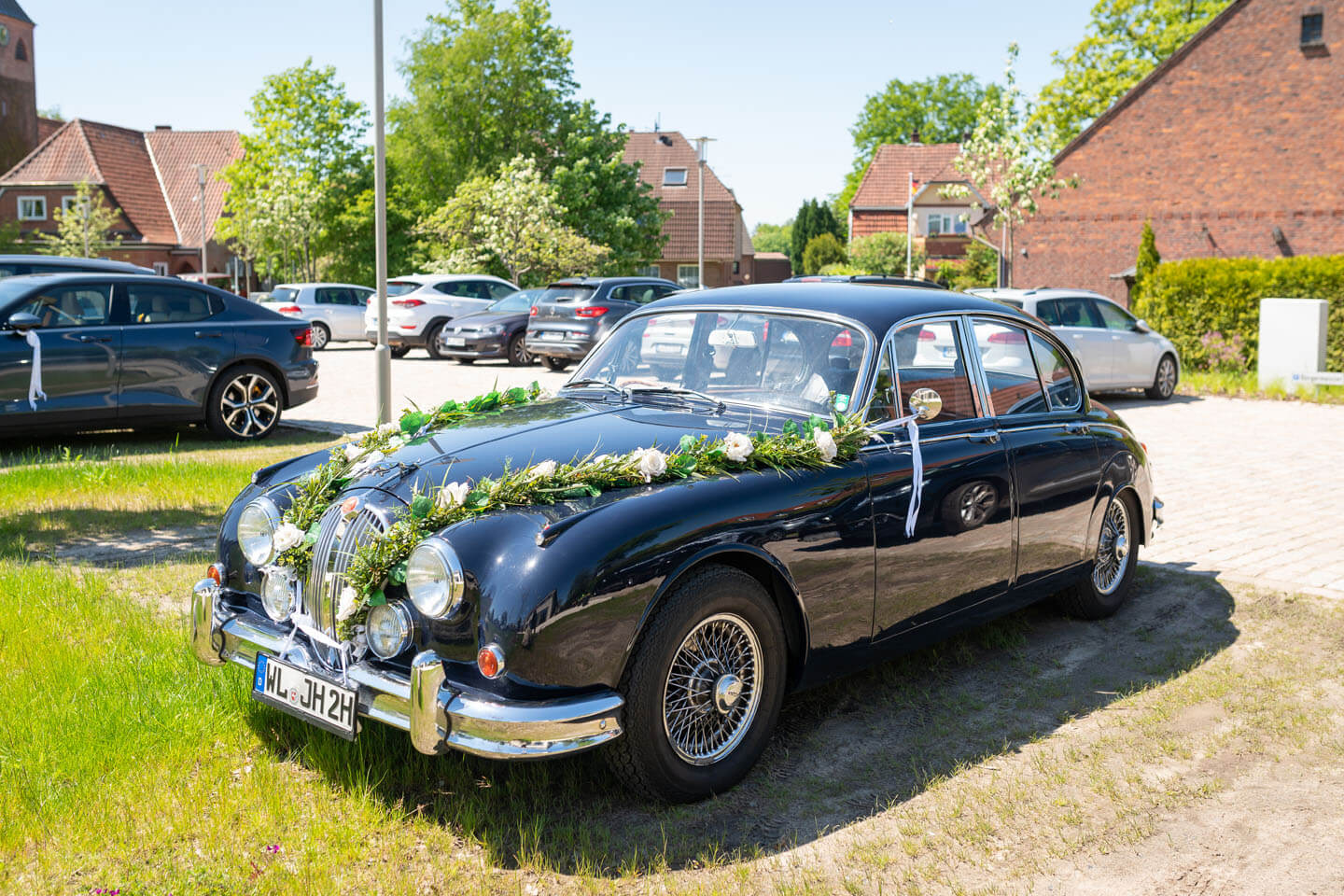 Oldtimer als Hochzeitsauto.