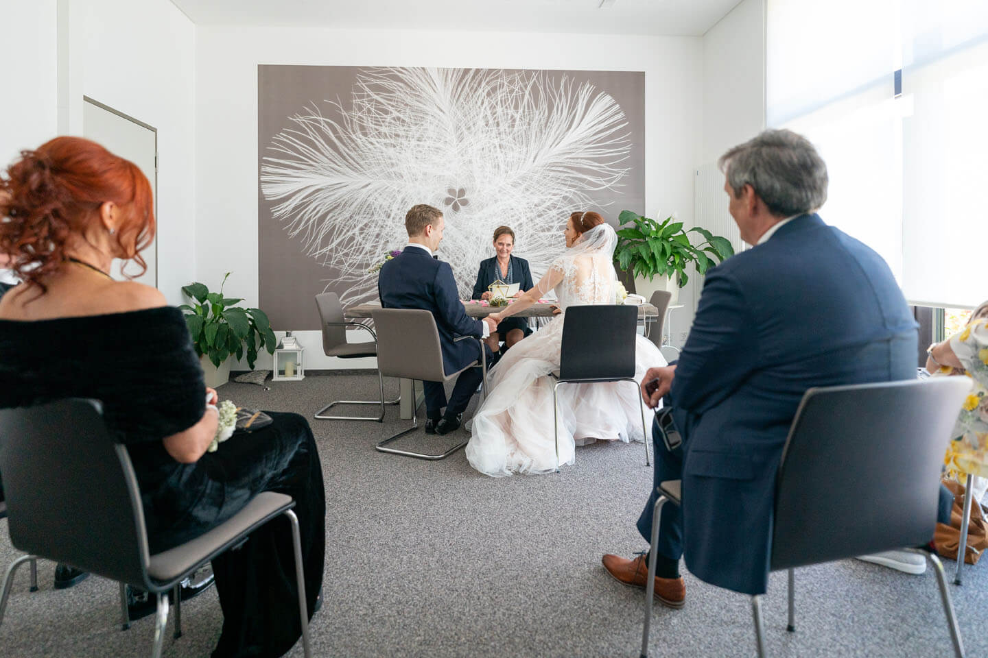 Das kleine Standesamt Rosengarten in Niedersachsen.