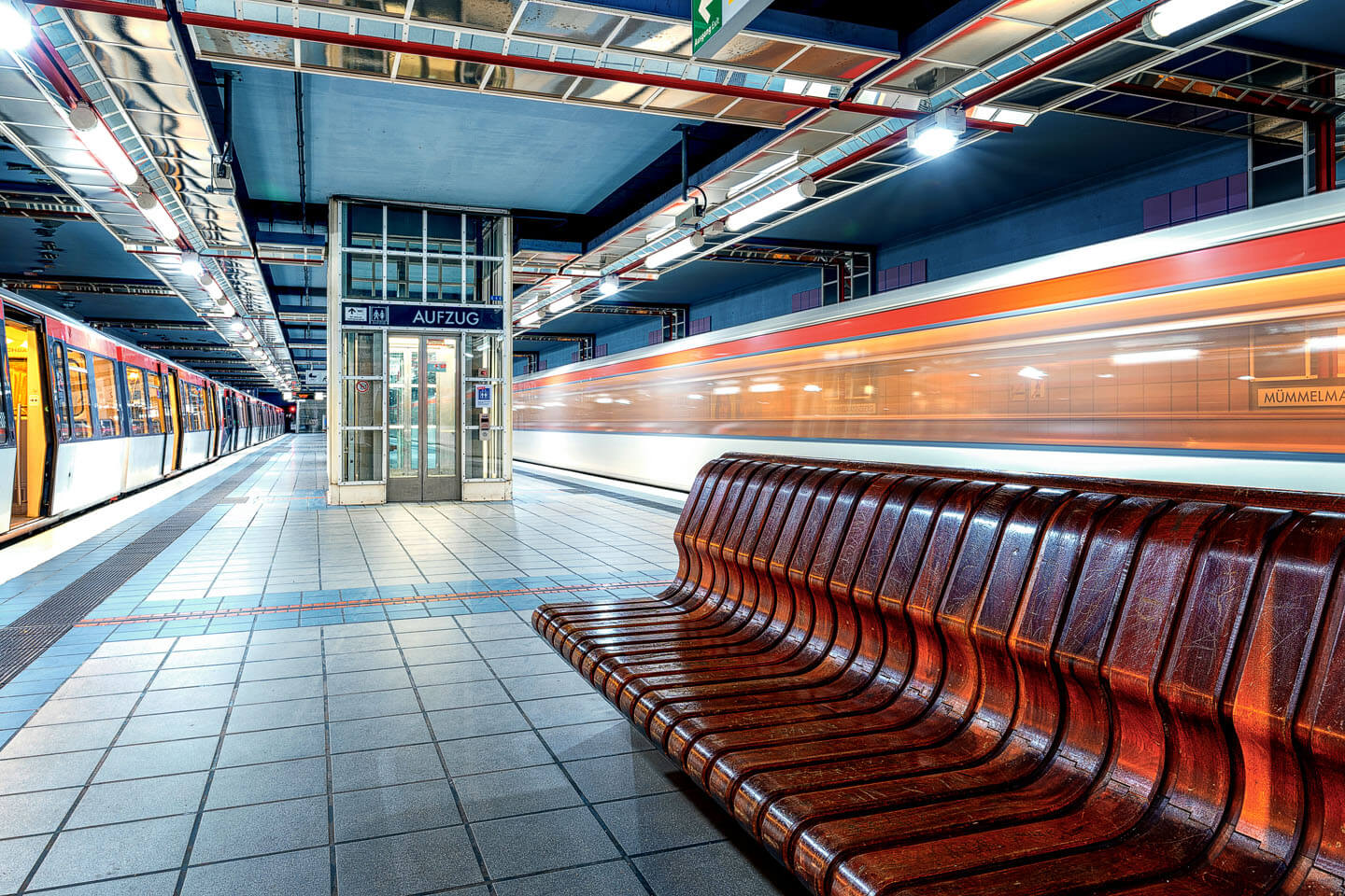 Industriefotografie im U Bahnhof Mümmelmannsberg in Hamburg