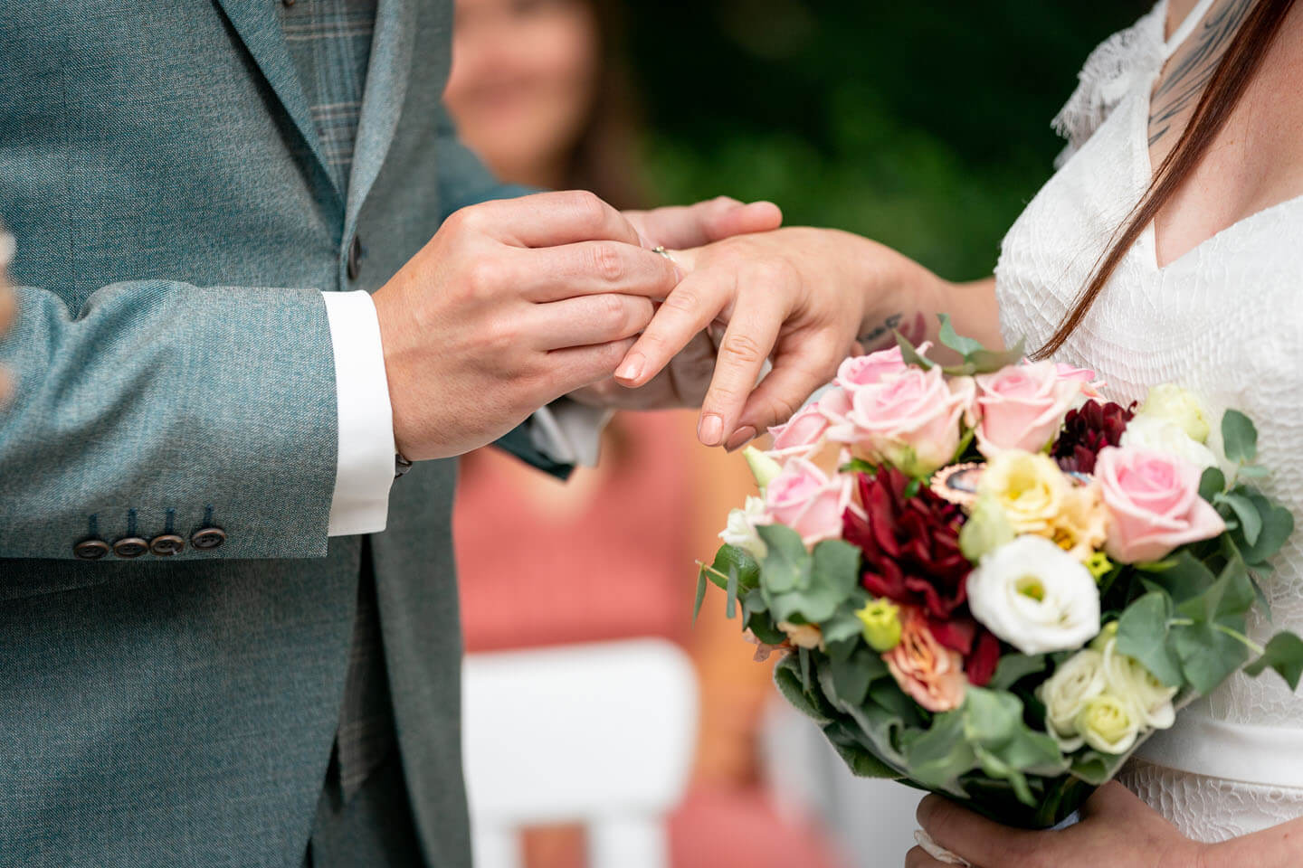 Ring aufstecken Hochzeit