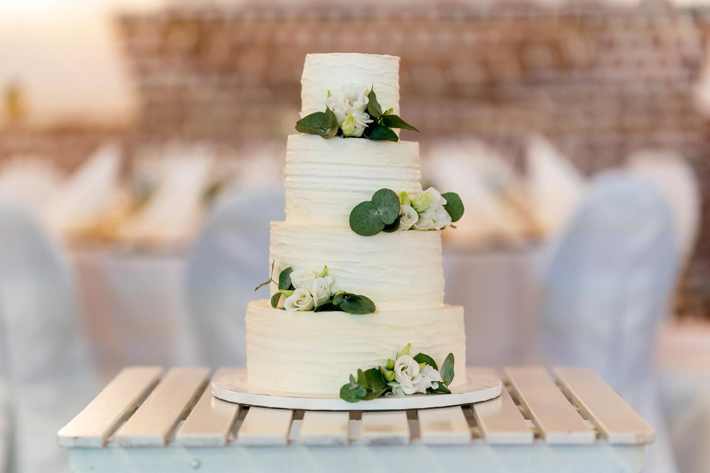 Schlichte Hochzeitstorte