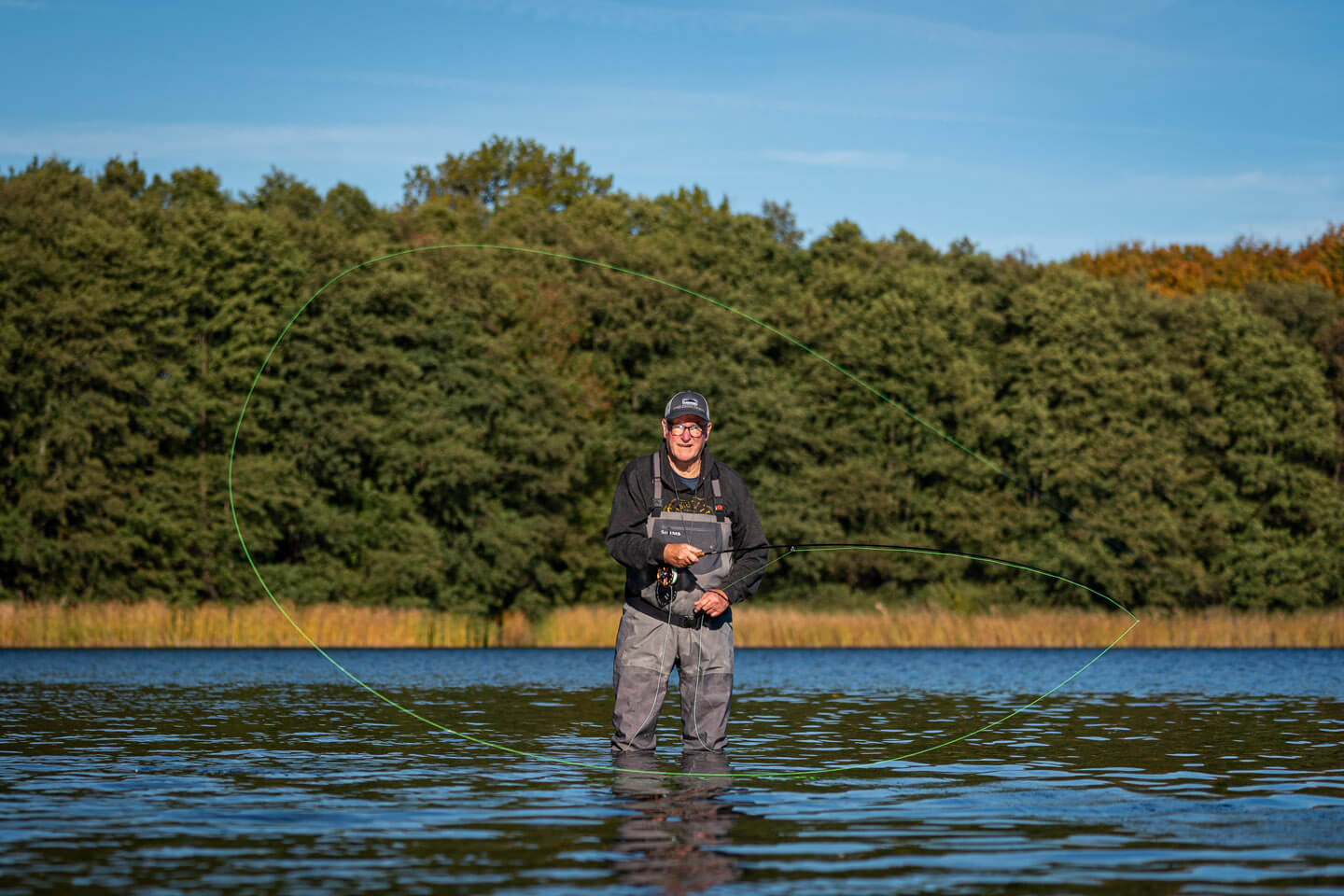 Kunstwerfen bei der Fliegenschule Westensee