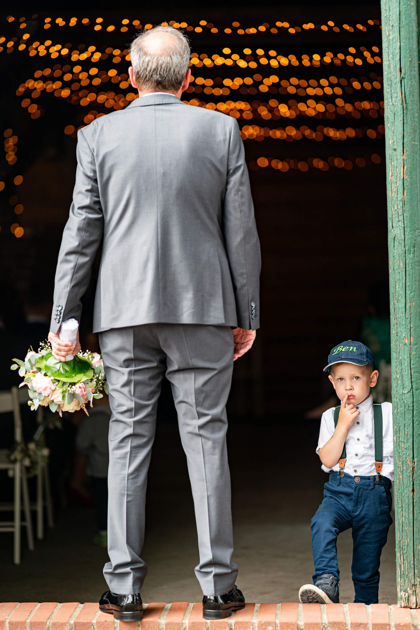 Scheunenhochzeit in Niedersachsen kurz vor der Trauung