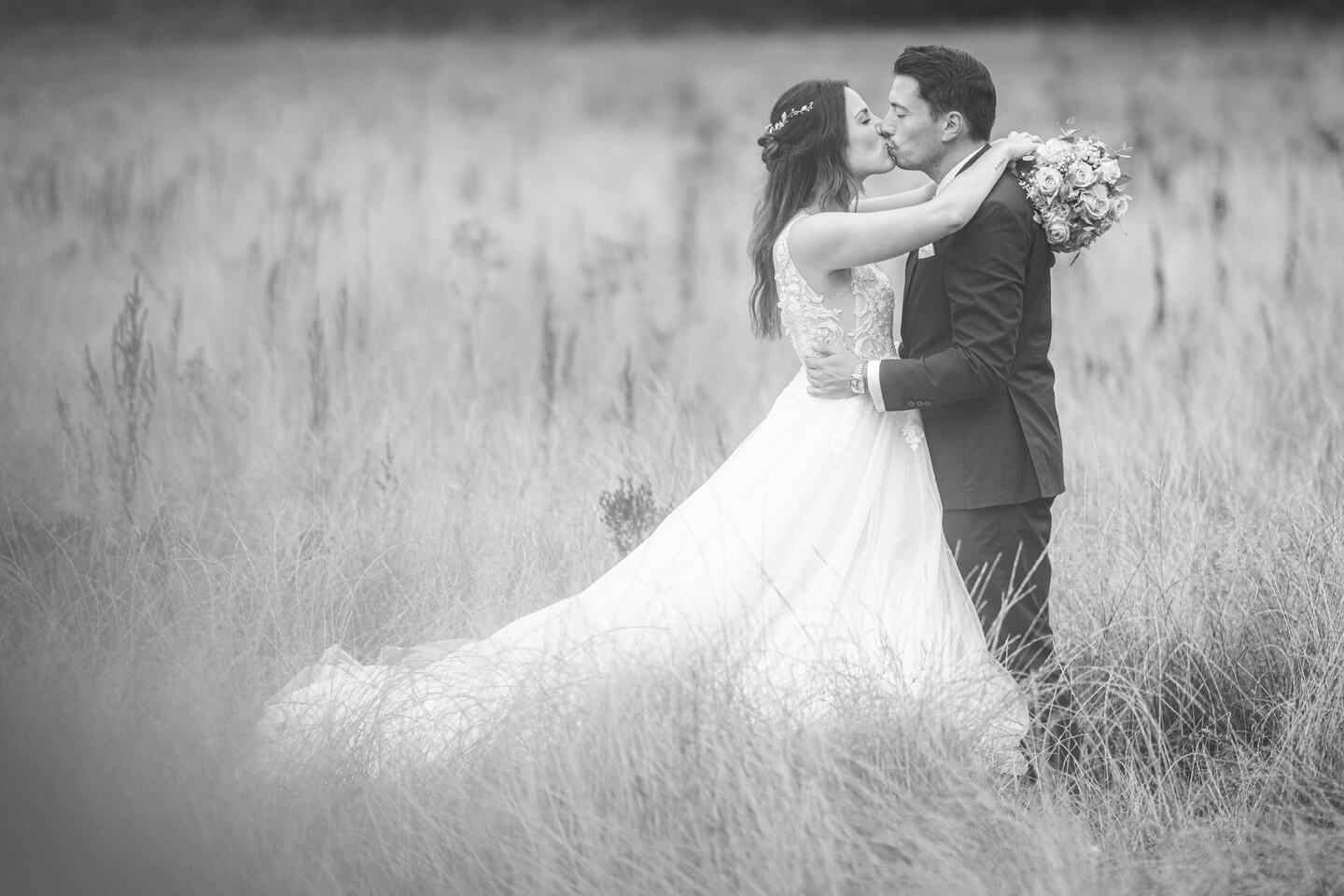 Schwarzweiß Brautpaar Shooting