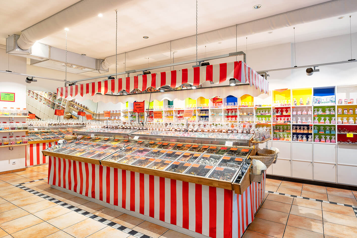 Die Auslage der Bonbonkocherei in Eckernförde