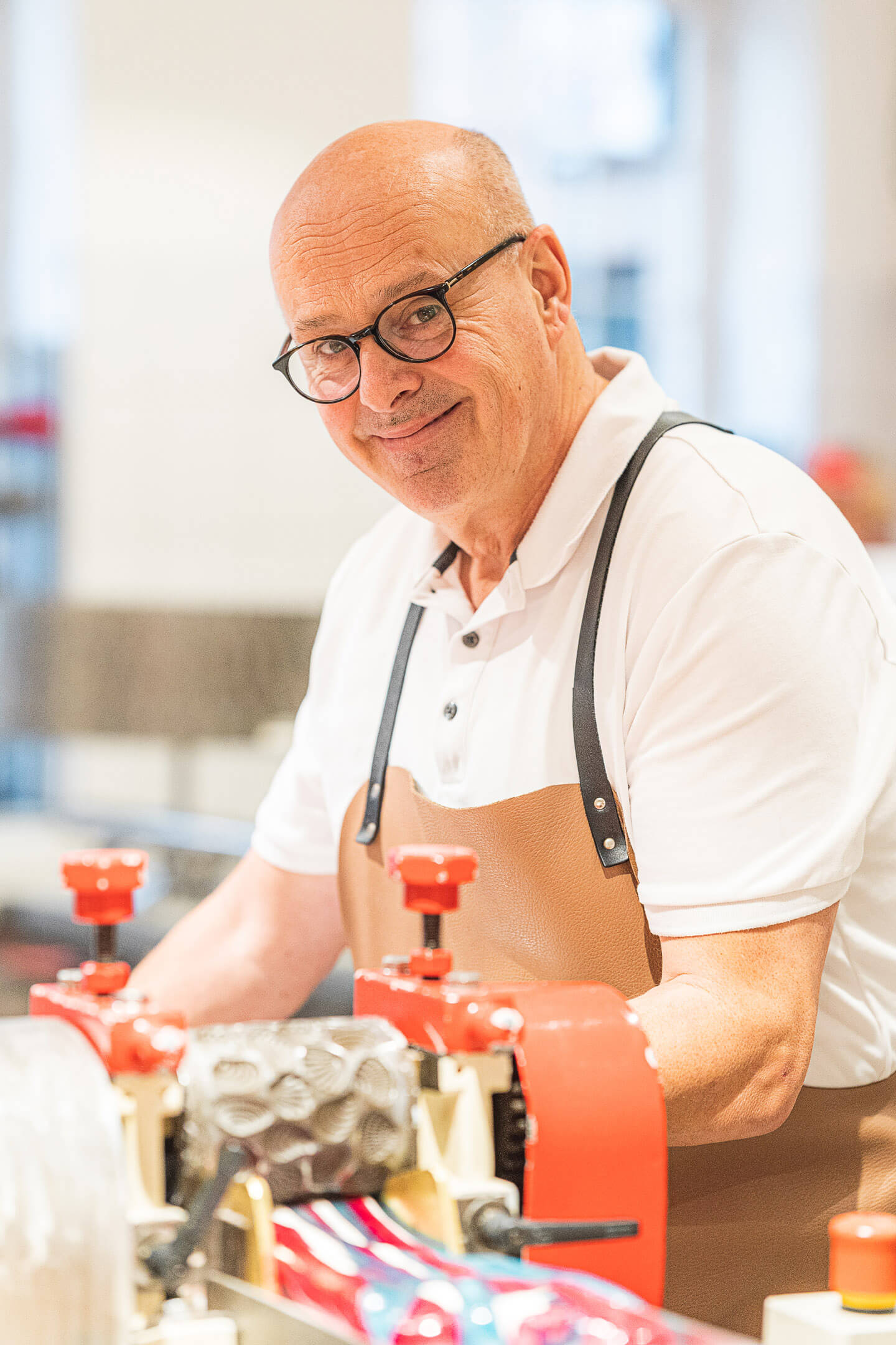 Geschäftsinhaber der Bonbonkocherei in Eckernförde: Hermann Hinrichs