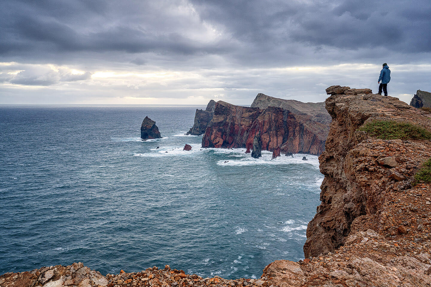 Bewölkung am Aussichtspunkt Ponta do Rosto