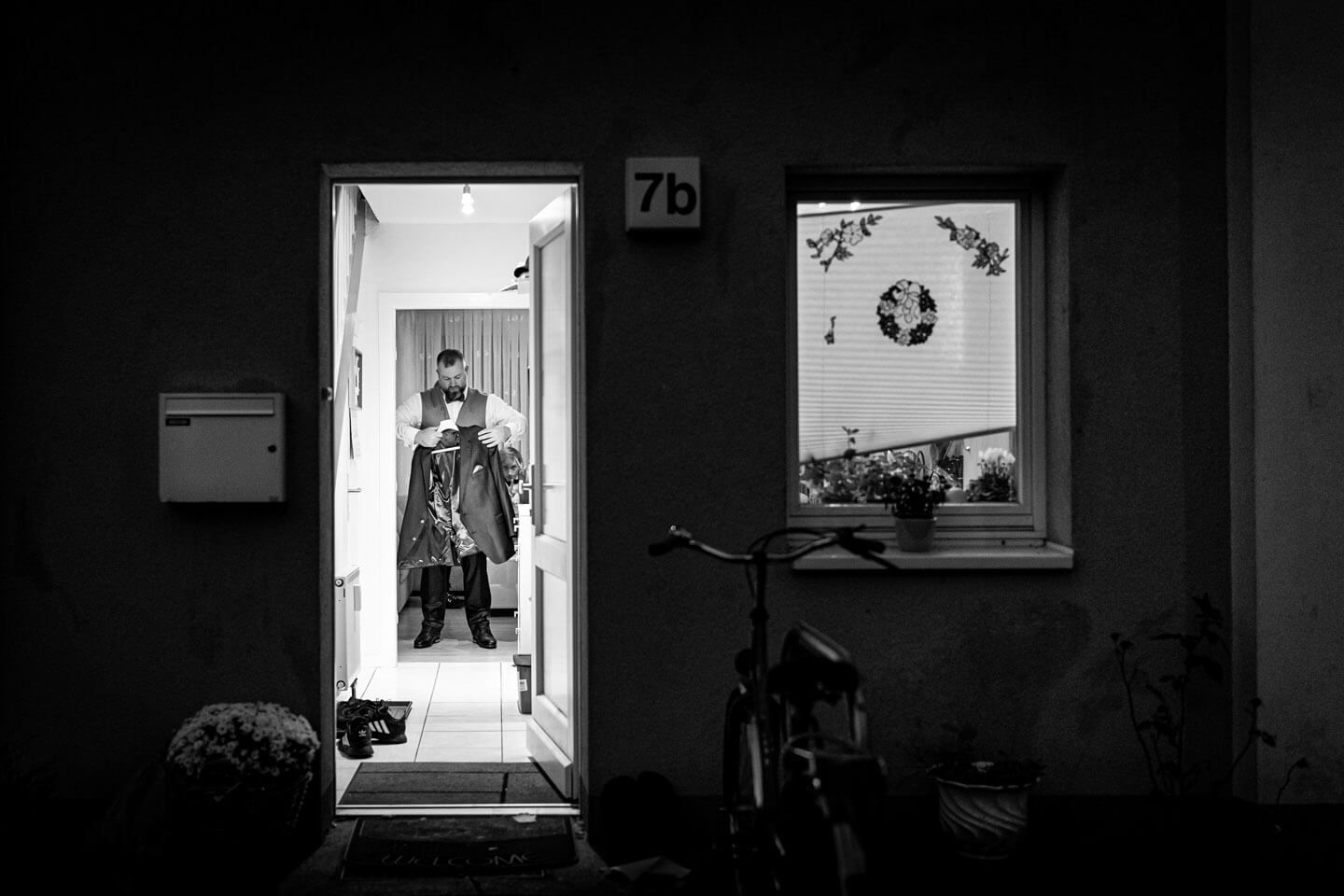 Getting Ready Bräutigam.