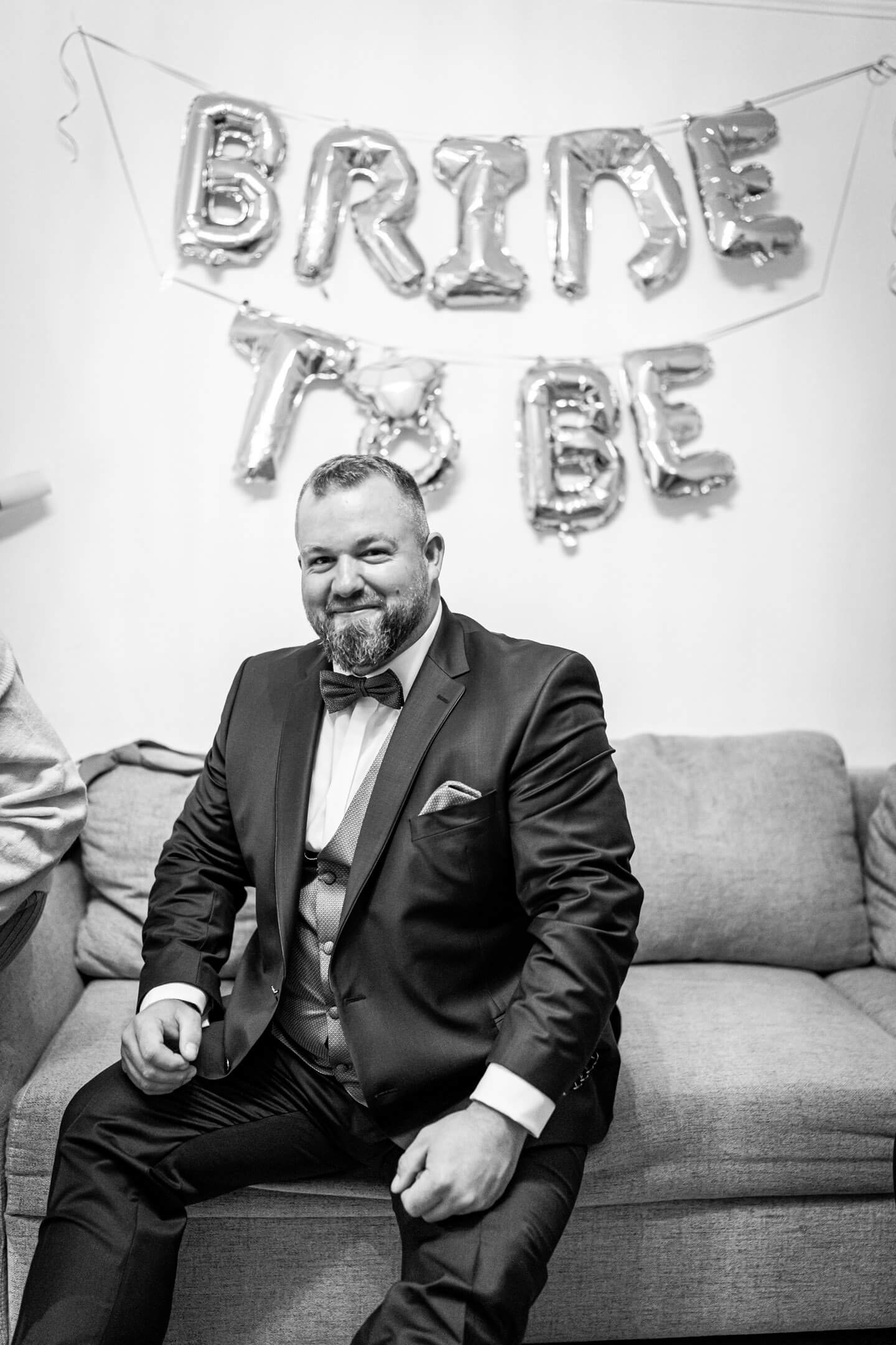 Bride to be? Das ist doch der Bräutigam!