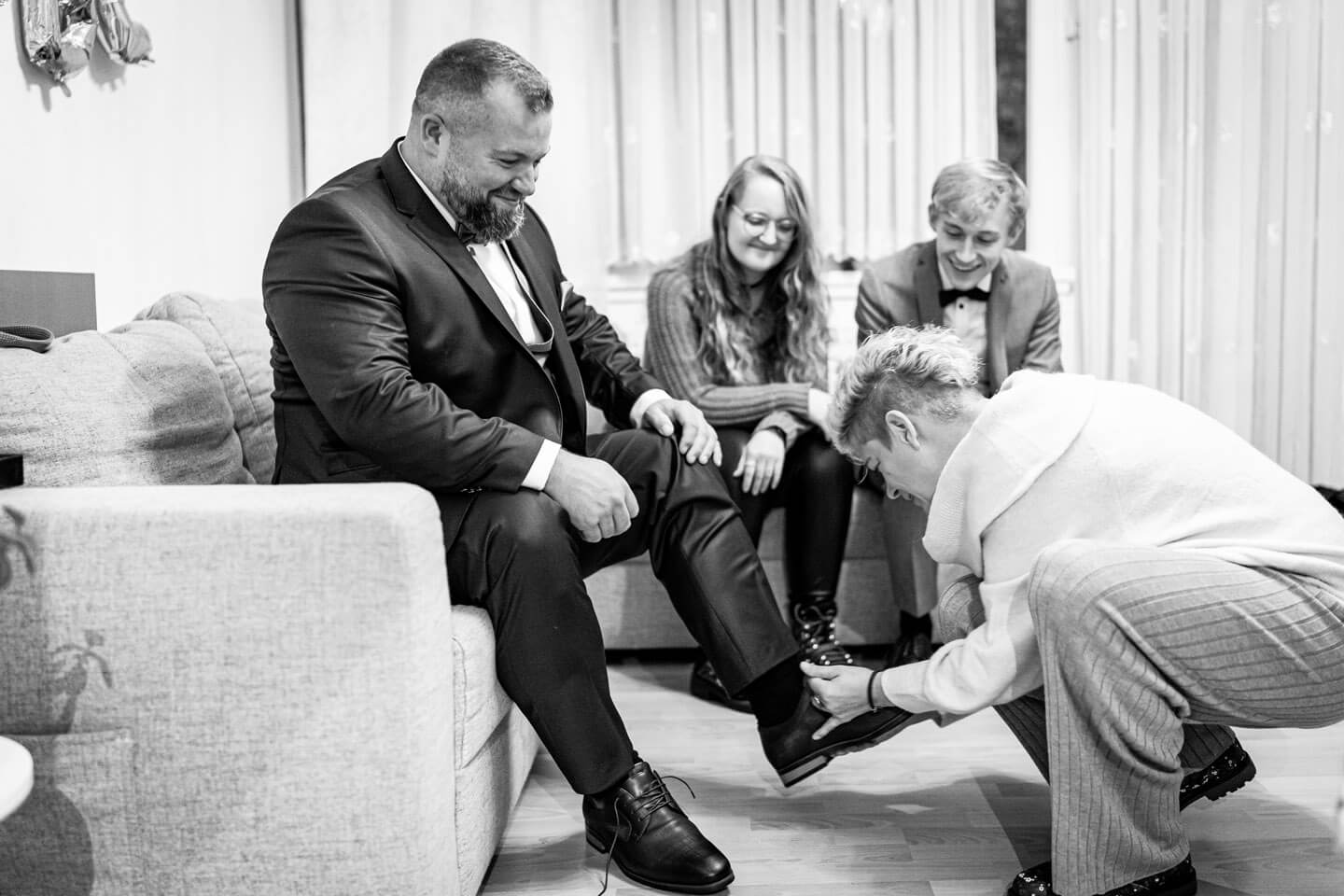 Getting Ready Bräutigam.